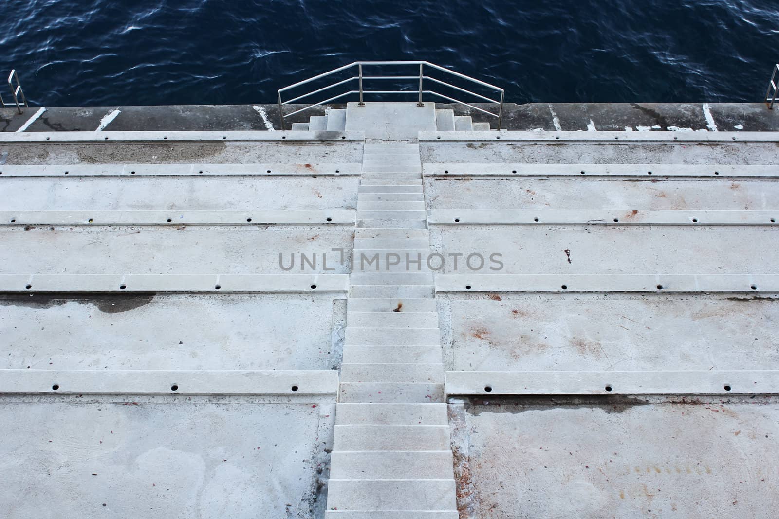 Berth with stairs going down to water by dwaschnig_photo