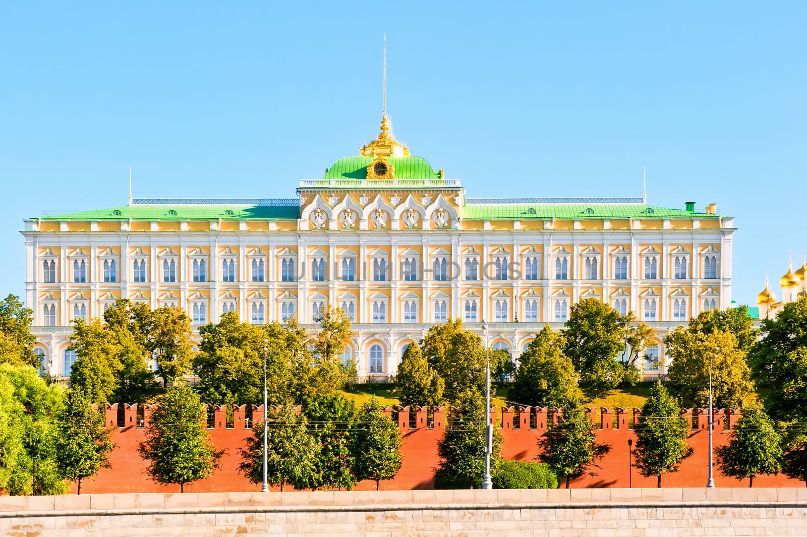 View of the Grand Kremlin Palace. Moscow.