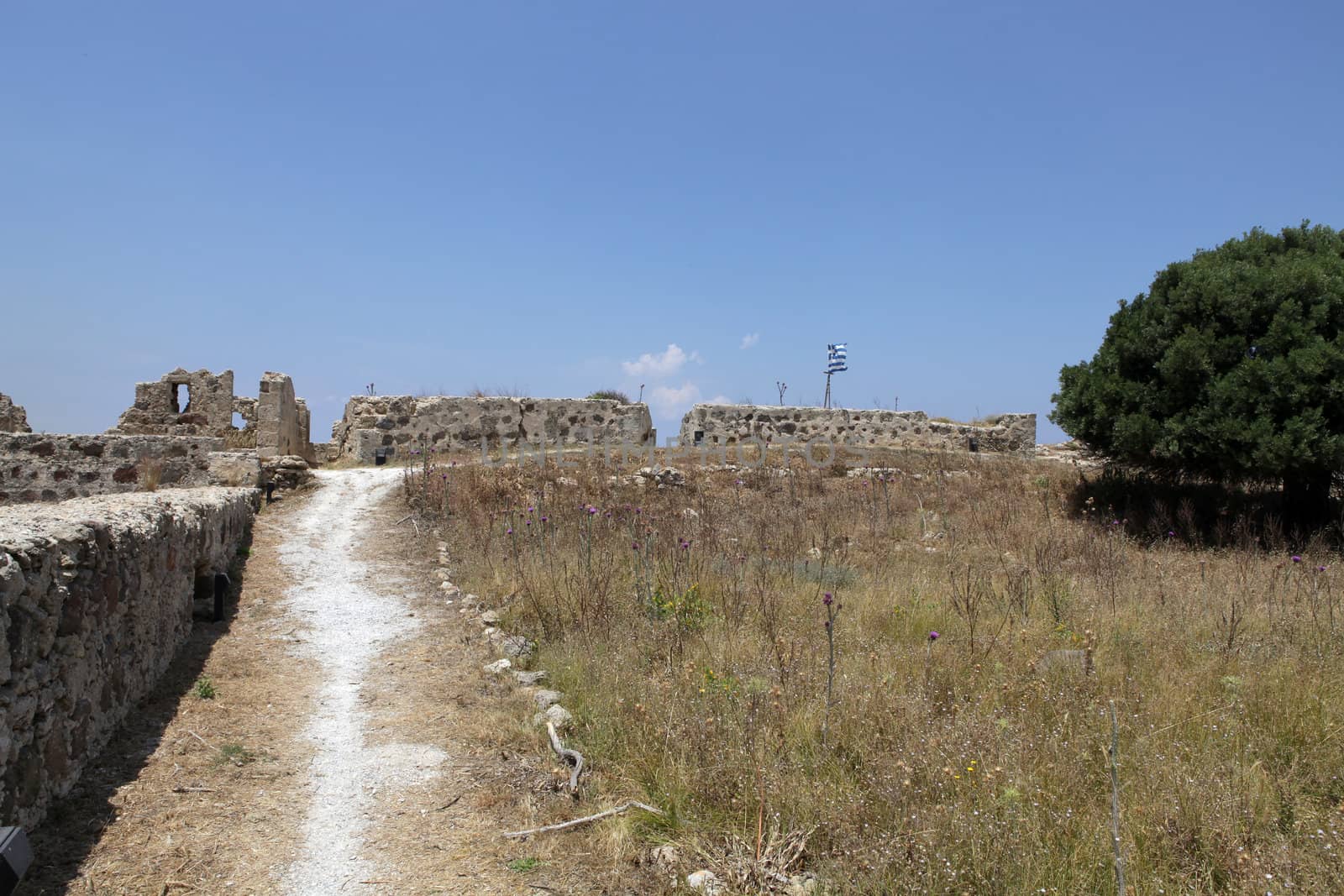 Ruins  of the Medieval Castle near Antimachia village