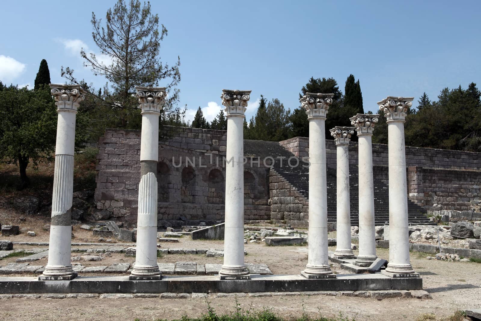 Asklepion place on the island of Kos where Hippocrates has built one of the first hospitals in the European civilization