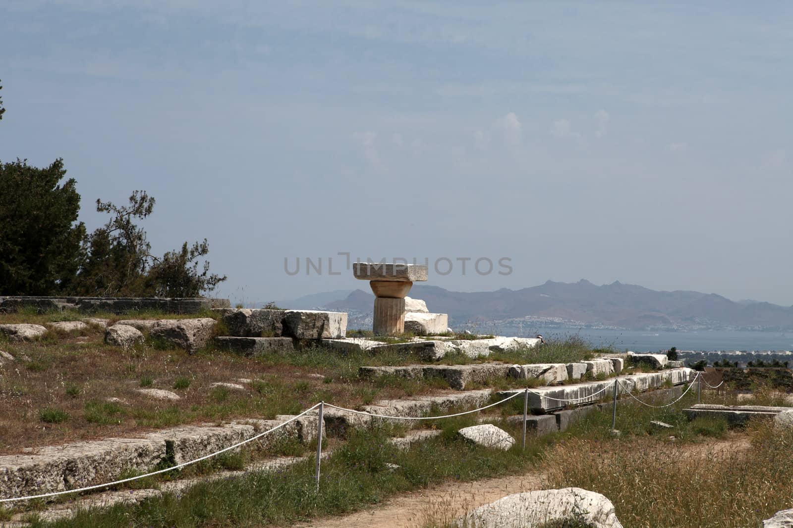 Asklepion place on the island of Kos where Hippocrates has built one of the first hospitals in the European civilization