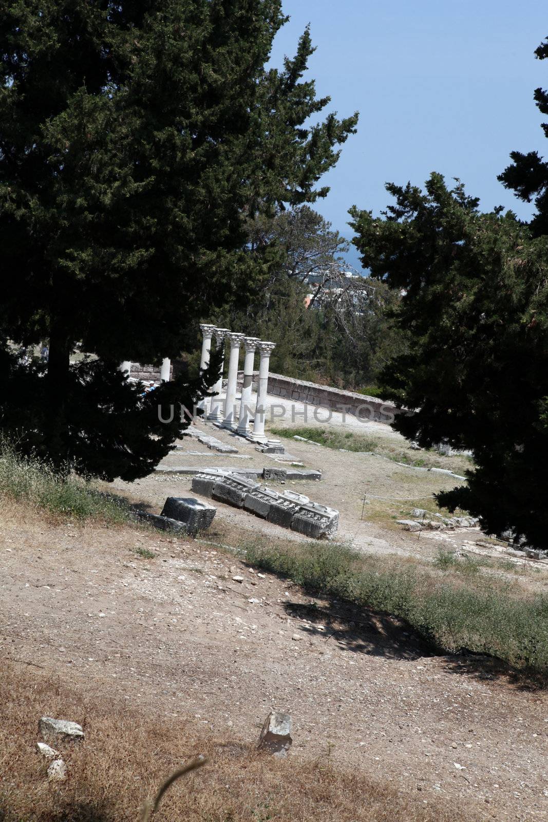 Asklepion place on the island of Kos where Hippocrates has built one of the first hospitals in the European civilization
