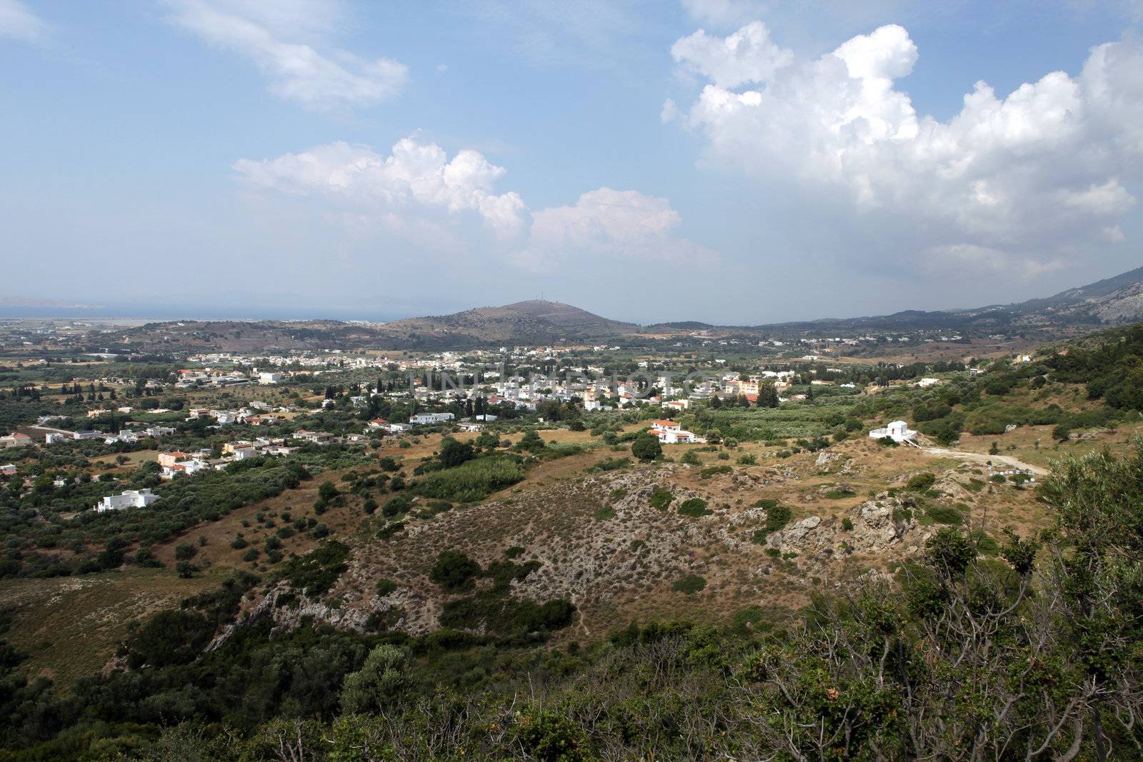 View  on Tigaki. Kos Island Greece