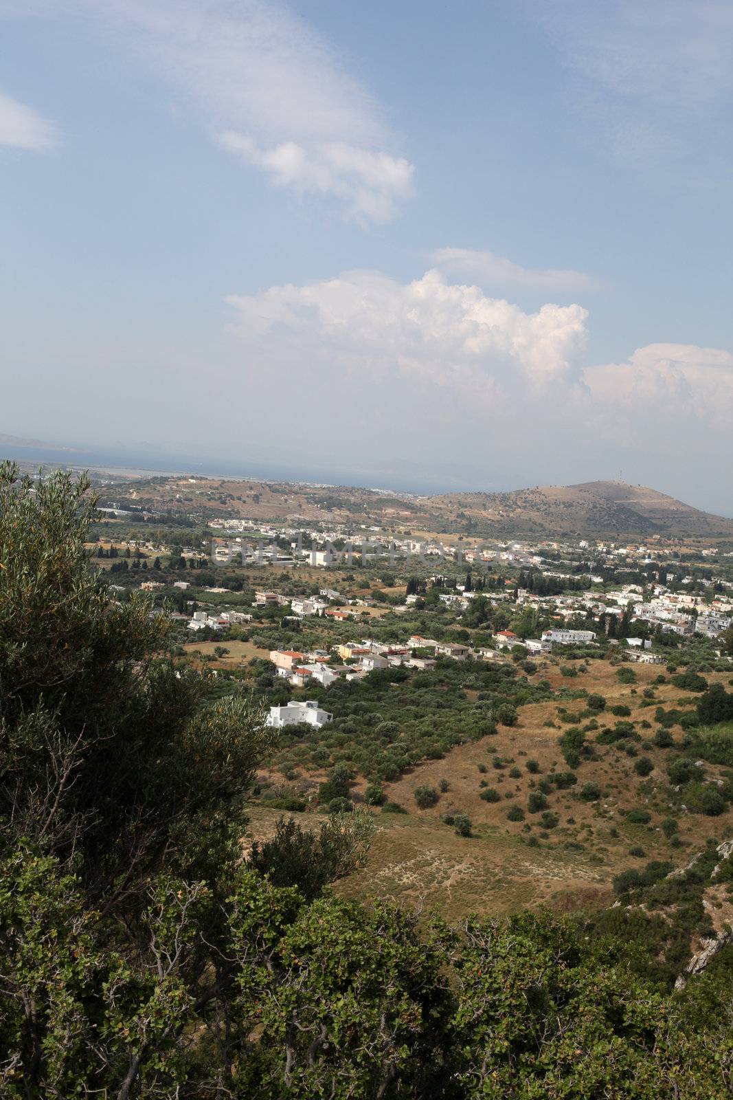 View  on Tigaki. Kos Island Greece