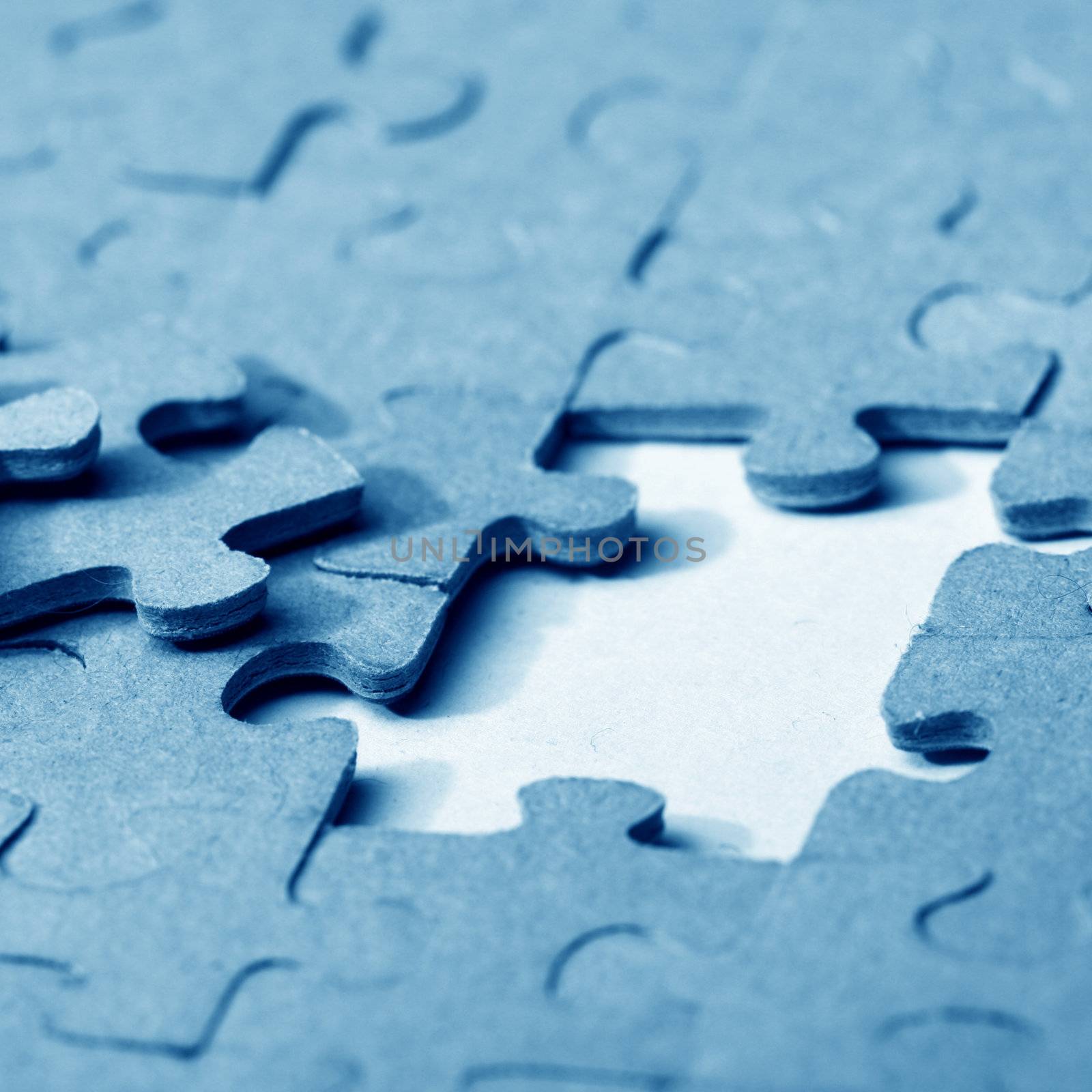 puzzle combined objects macro close up 