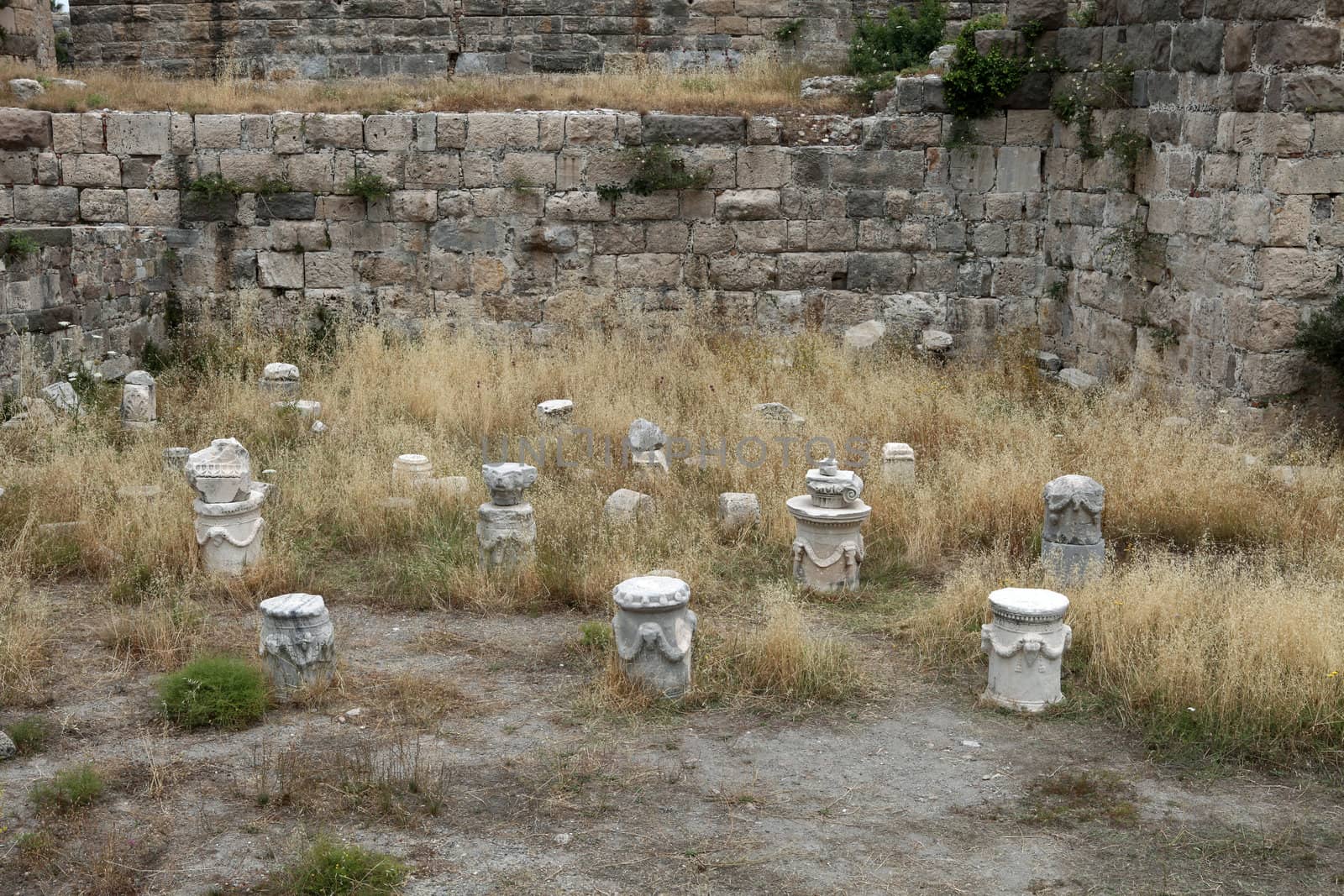 Fortress of the Knights of Saint John of Rhodes on Kos island, Greece 
