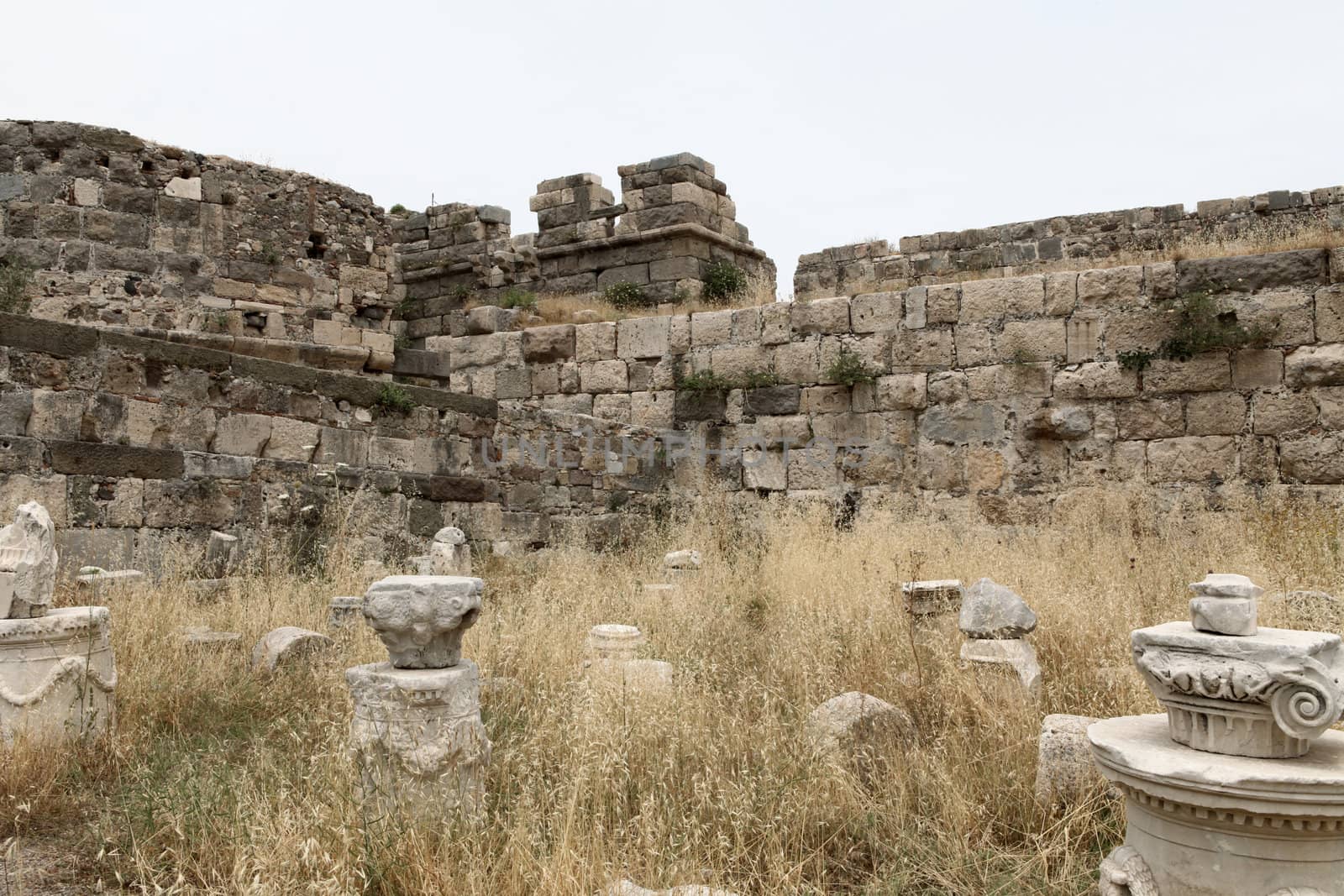 Fortress of the Knights of Saint John of Rhodes on Kos island, Greece 

