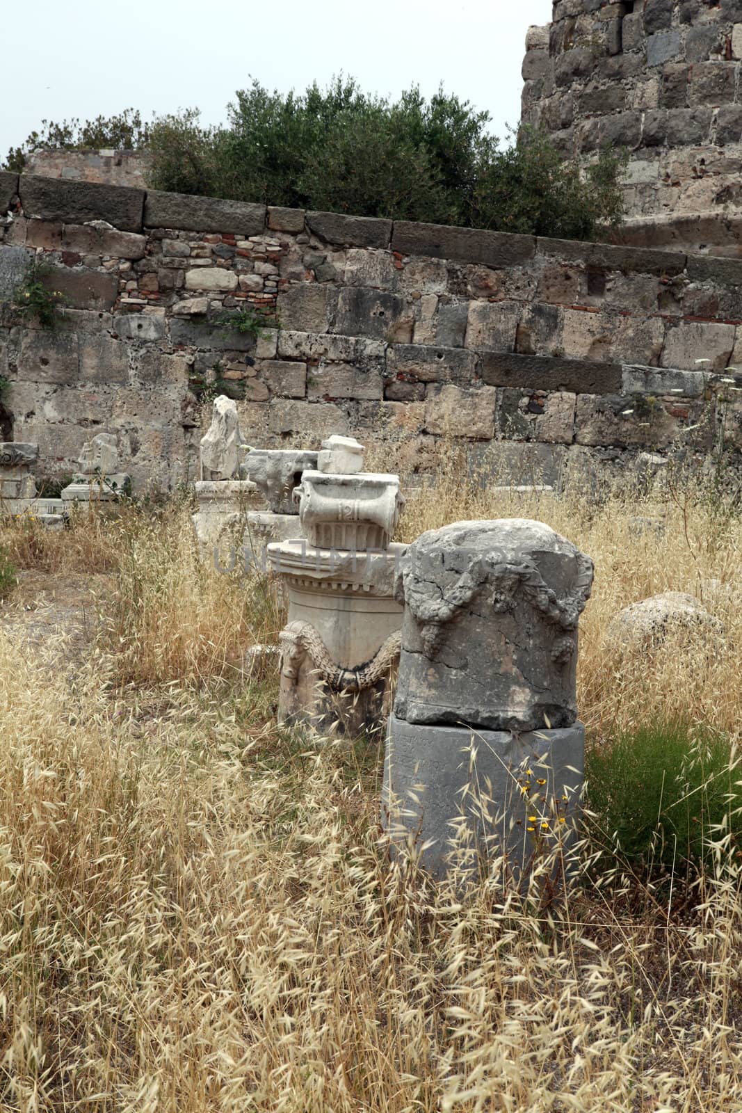 Fortress of the Knights of Saint John of Rhodes on Kos island, Greece 
