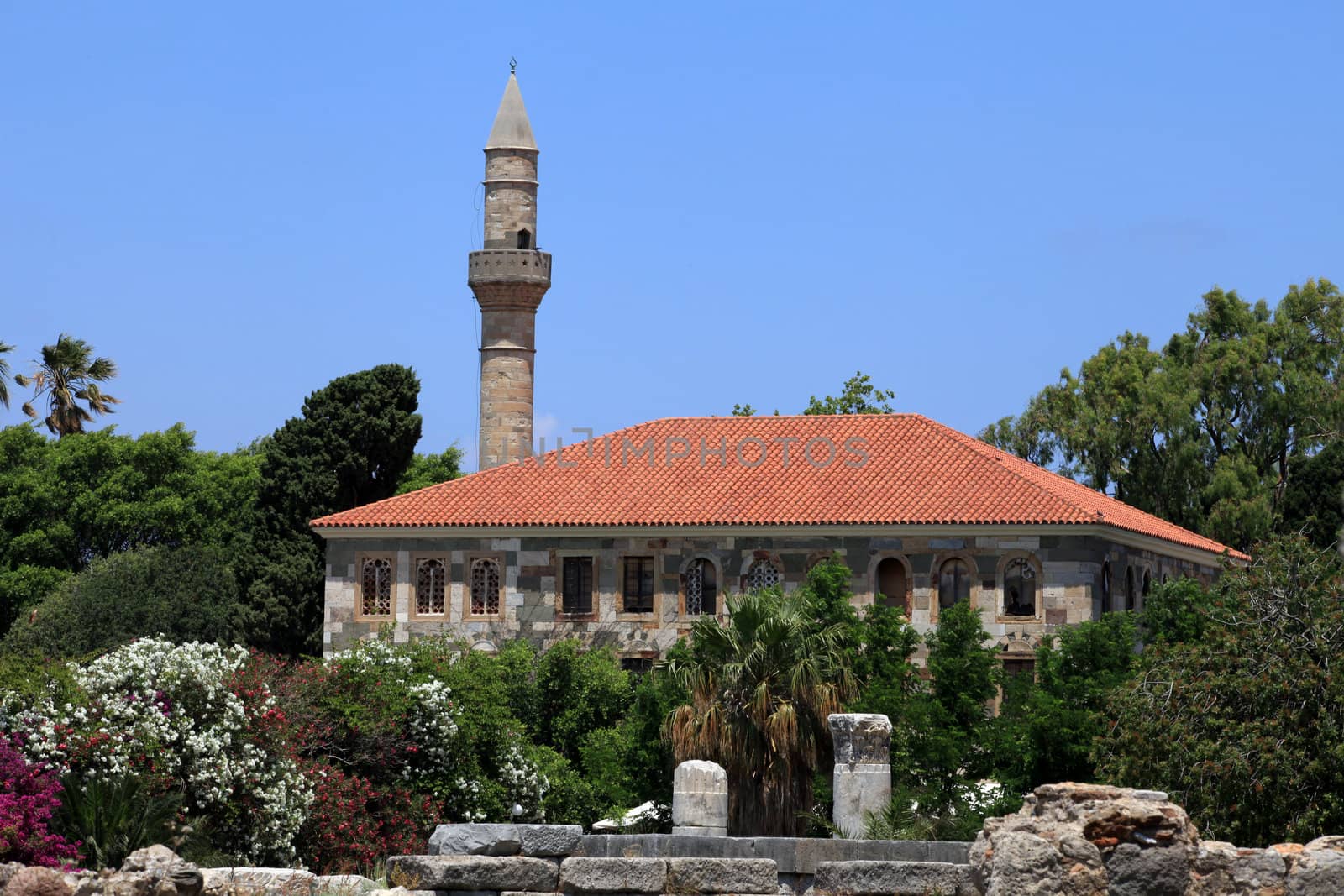 Kos Town Minaret . Kos island, Dodecanese.
