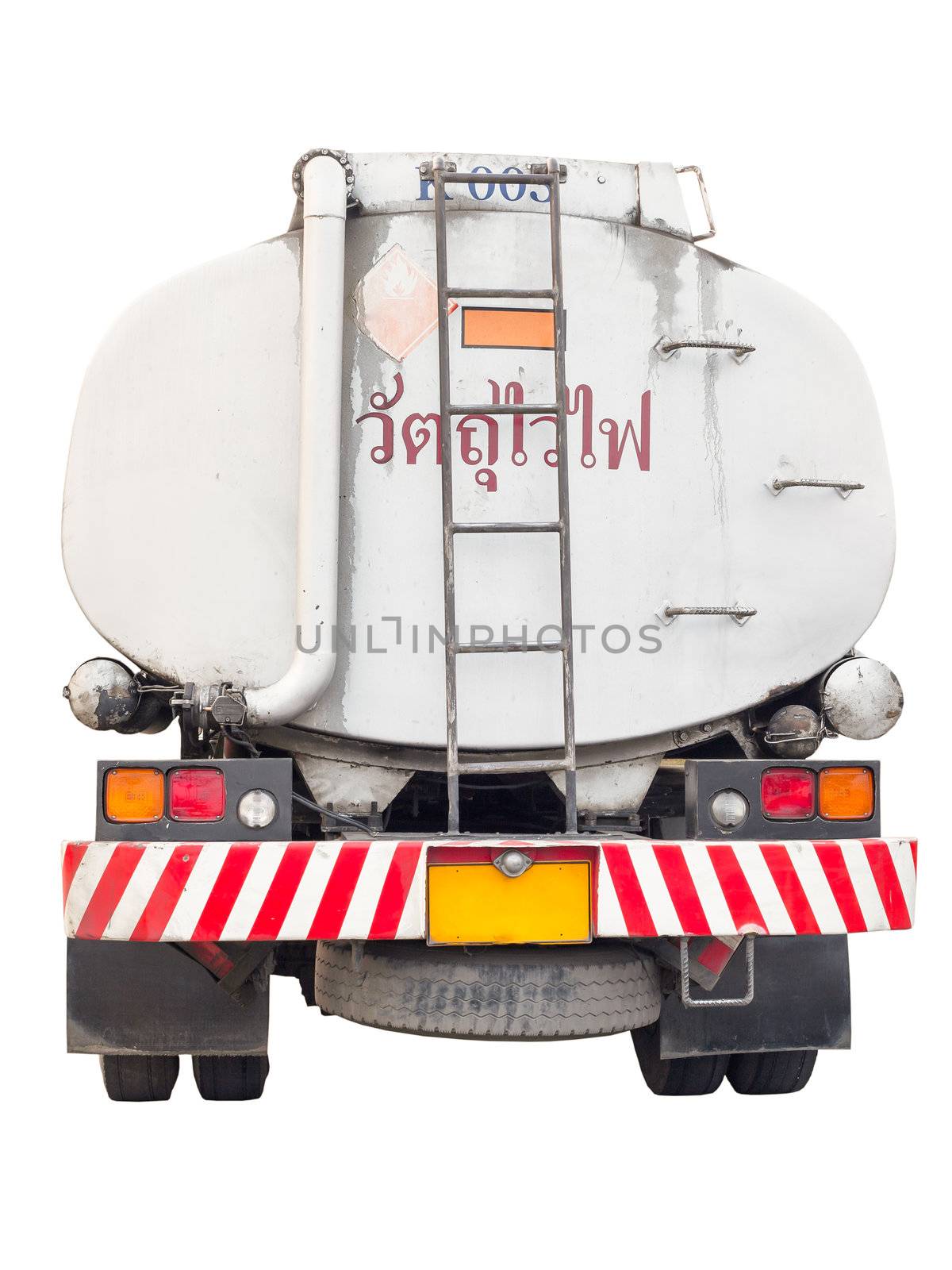 Oil truck with cargo container