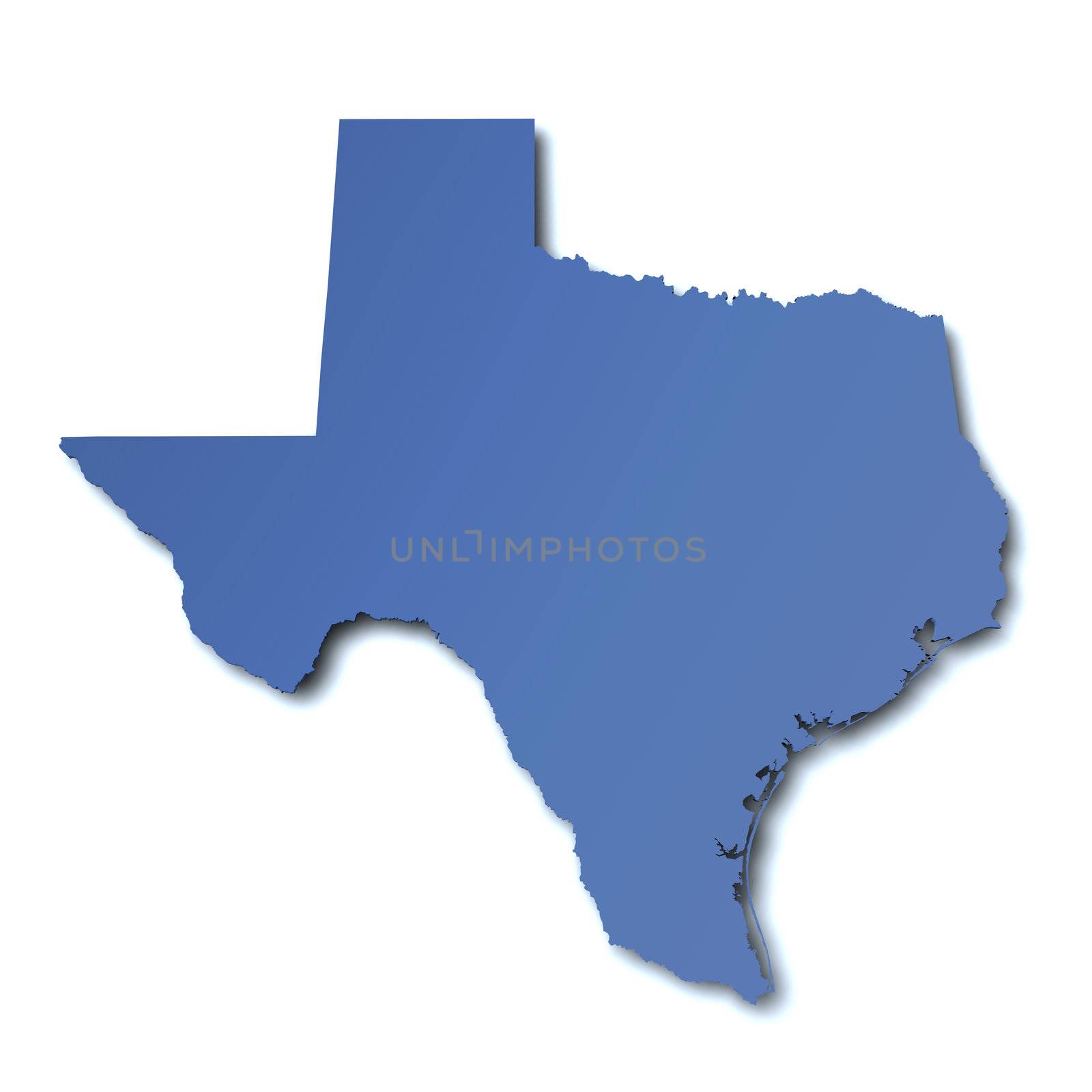 Map of Texas - USA