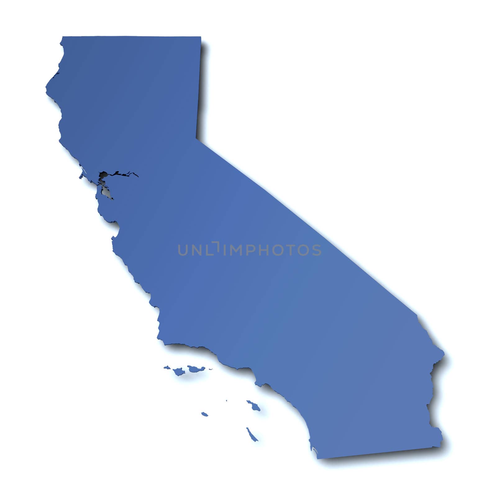 Map of California - USA by joggi2002