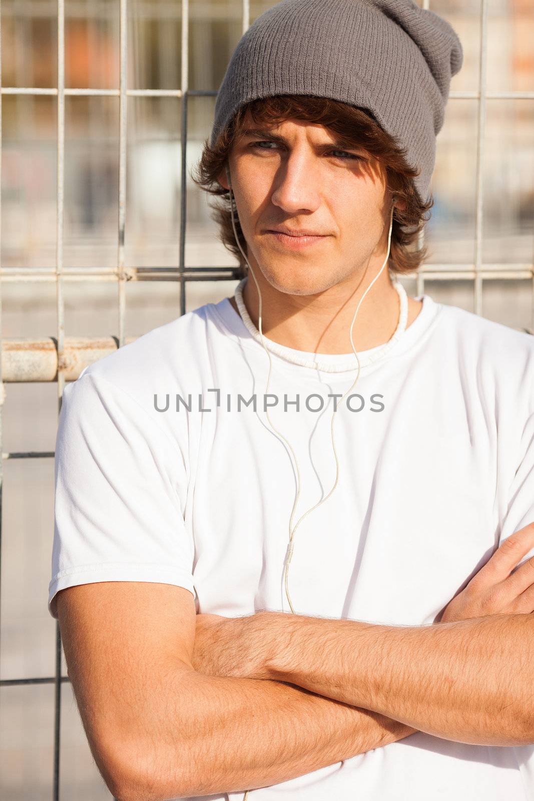 young handsome man portrait