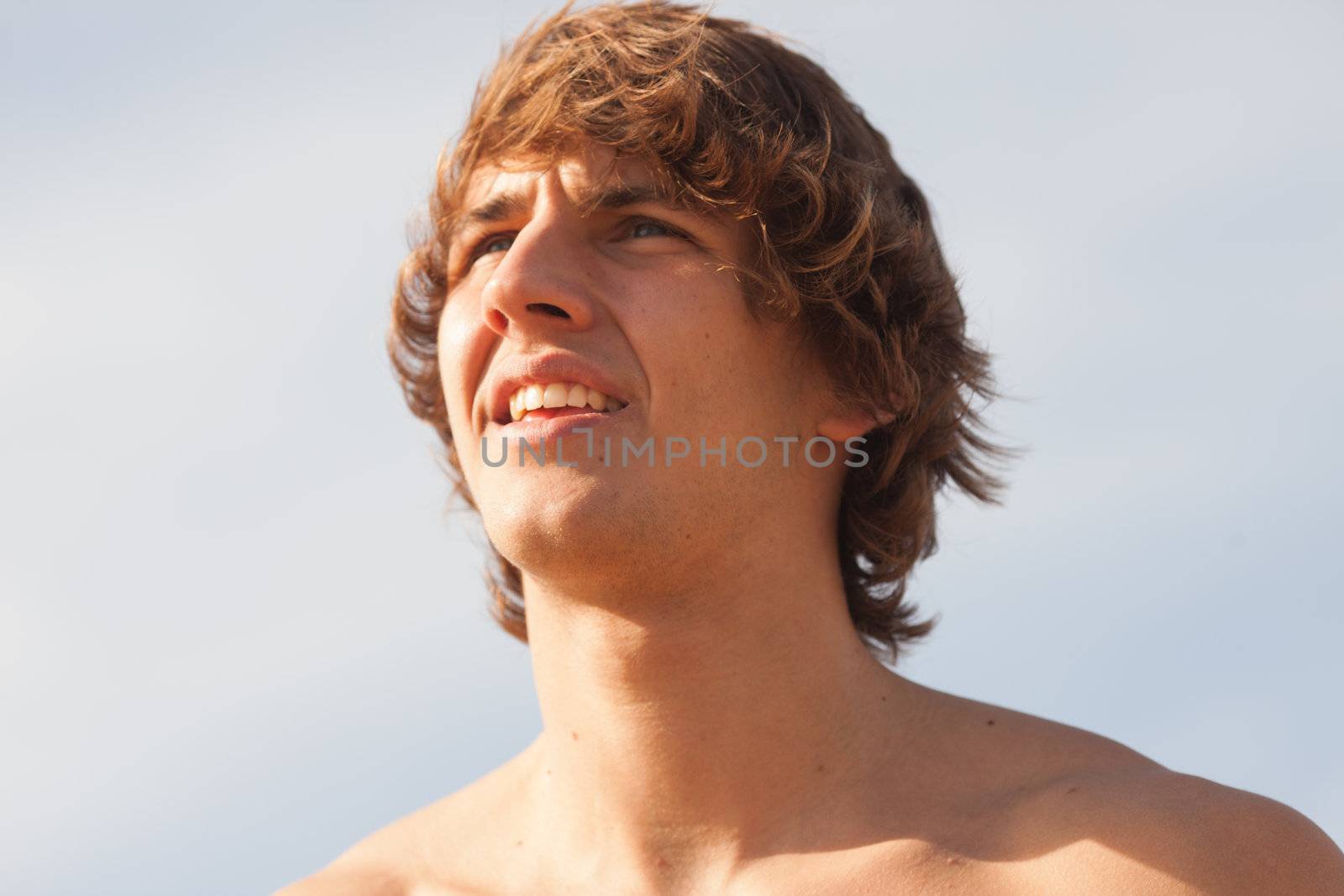 young handsome man portrait