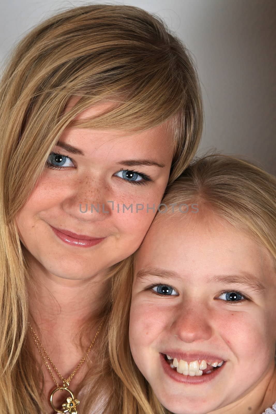 portait of a cute scandinavian girl in studio