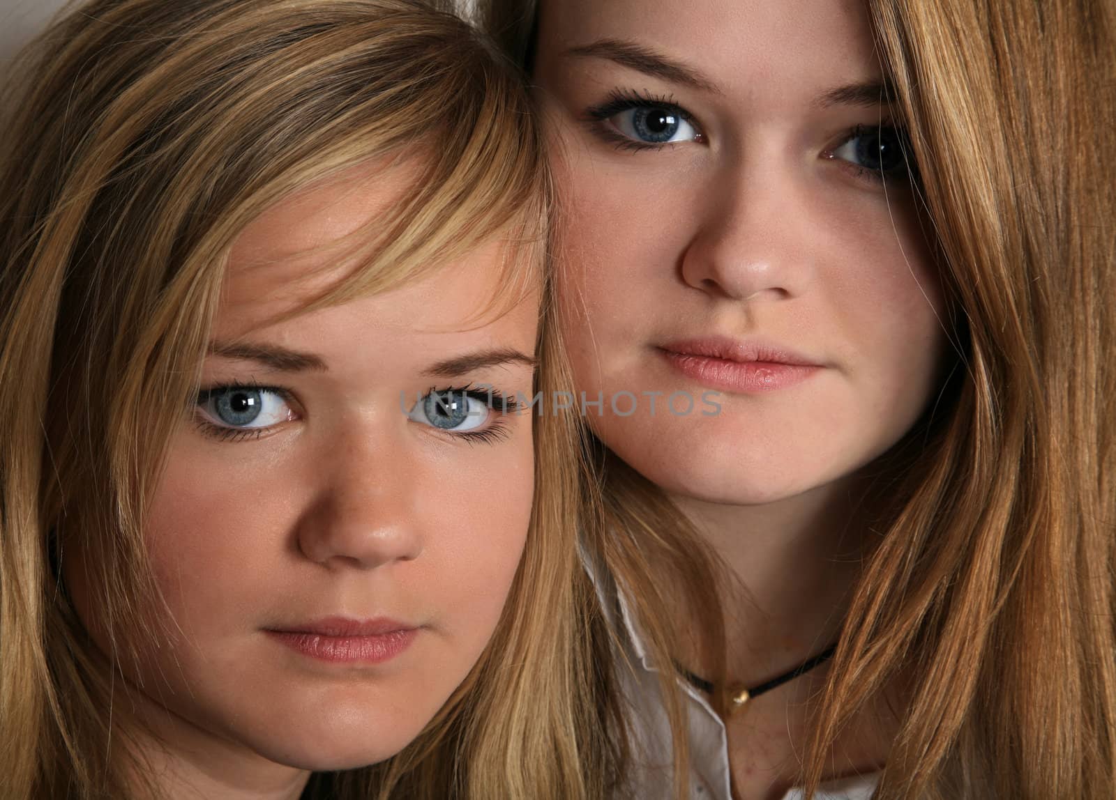 portait of a cute scandinavian girl in studio