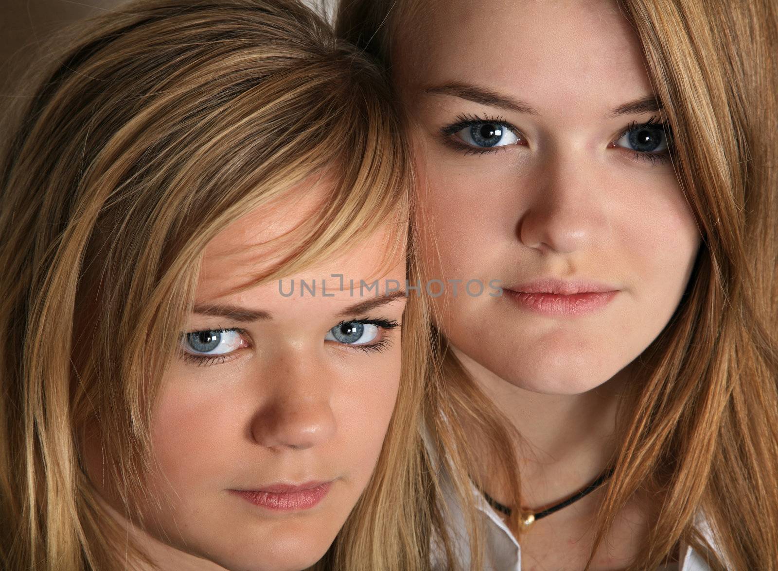 portait of a cute scandinavian girl in studio