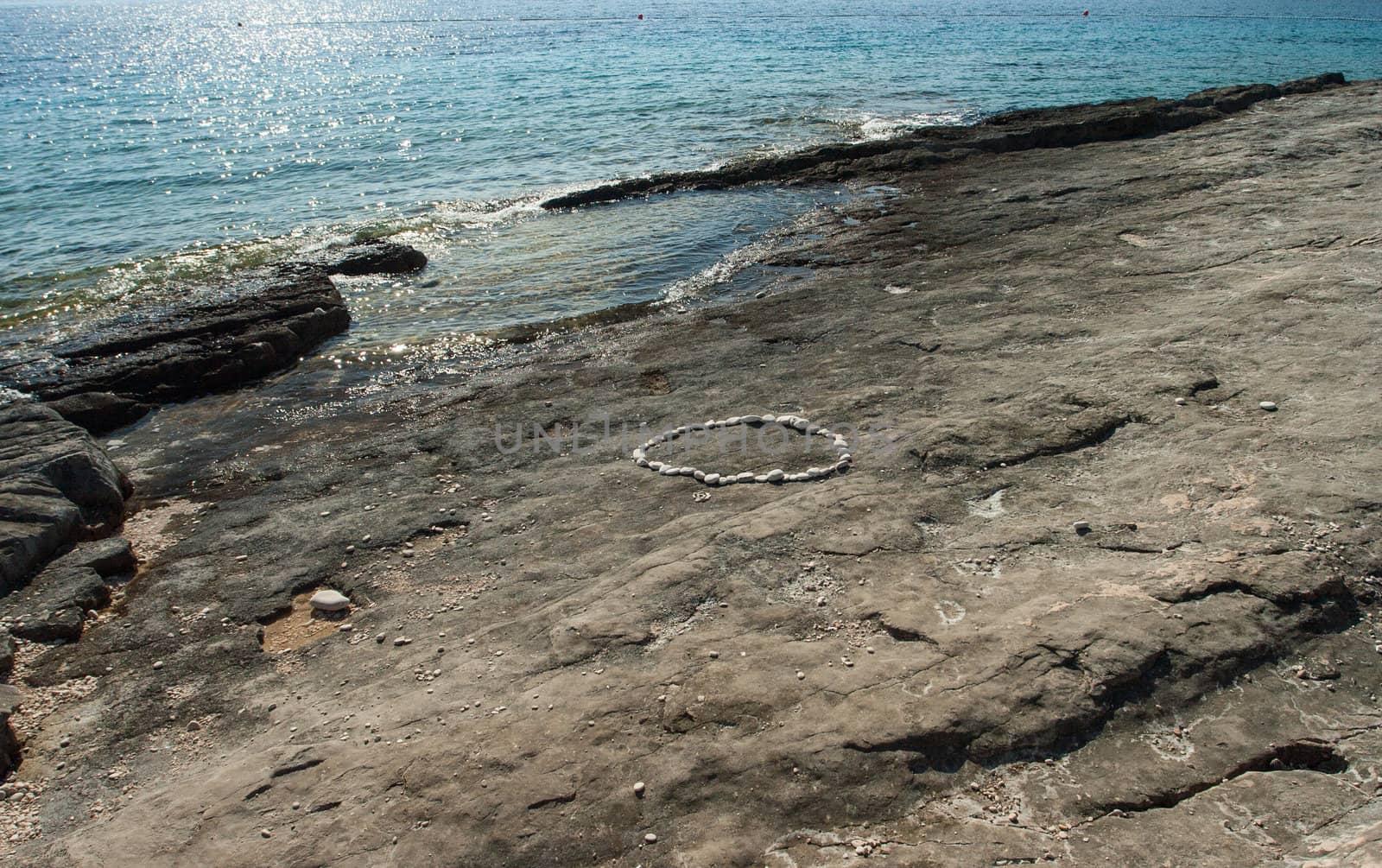 beautiful rocky beach in croatia by NagyDodo