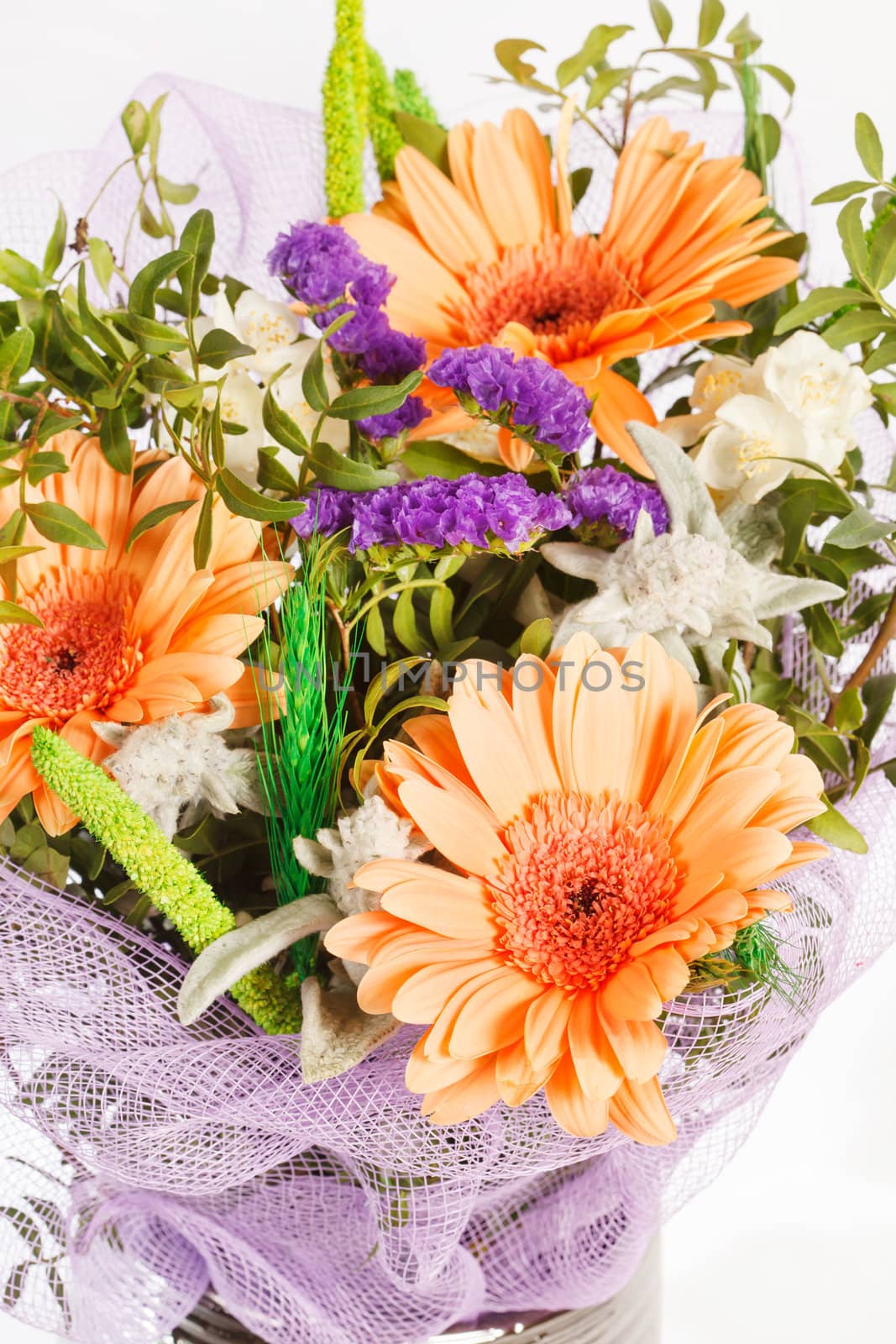 bouquet of colorful flowers  by shebeko