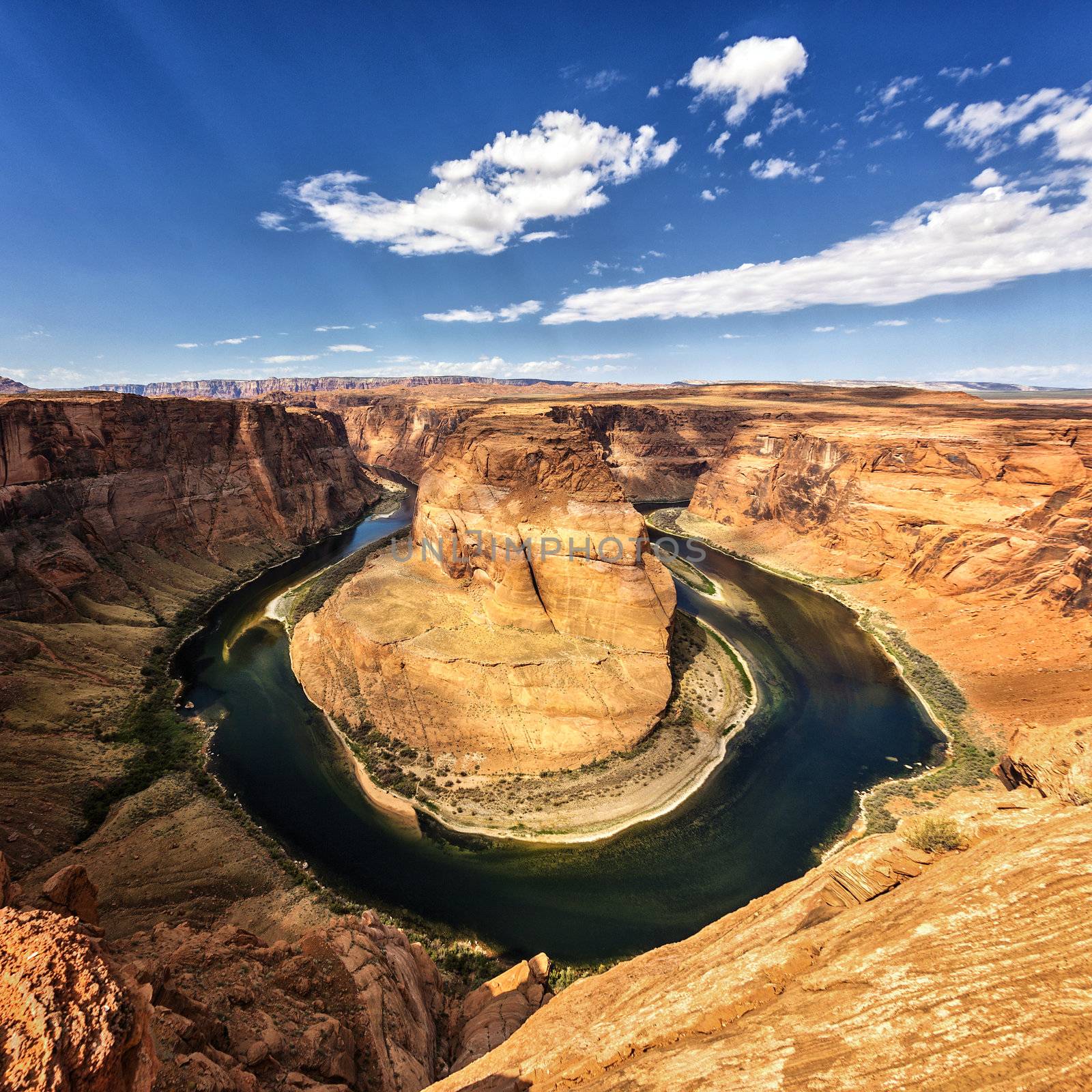Famous view of horseshoe Bend, USA