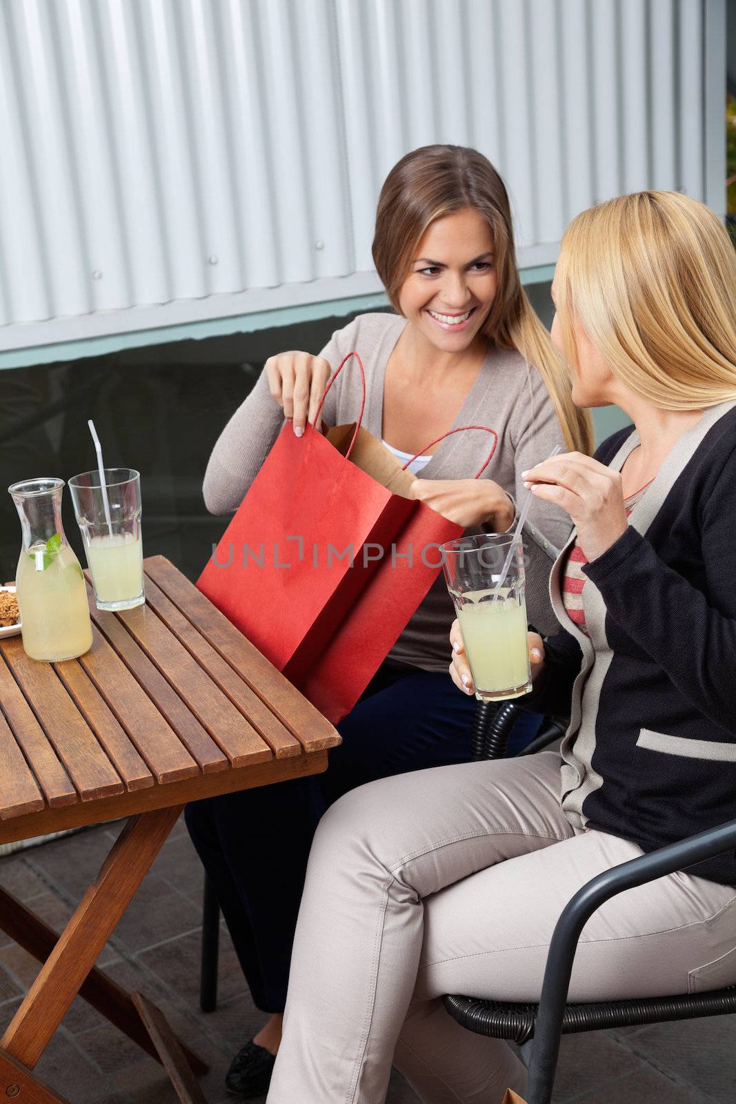 Woman And Mother At Cafe by leaf