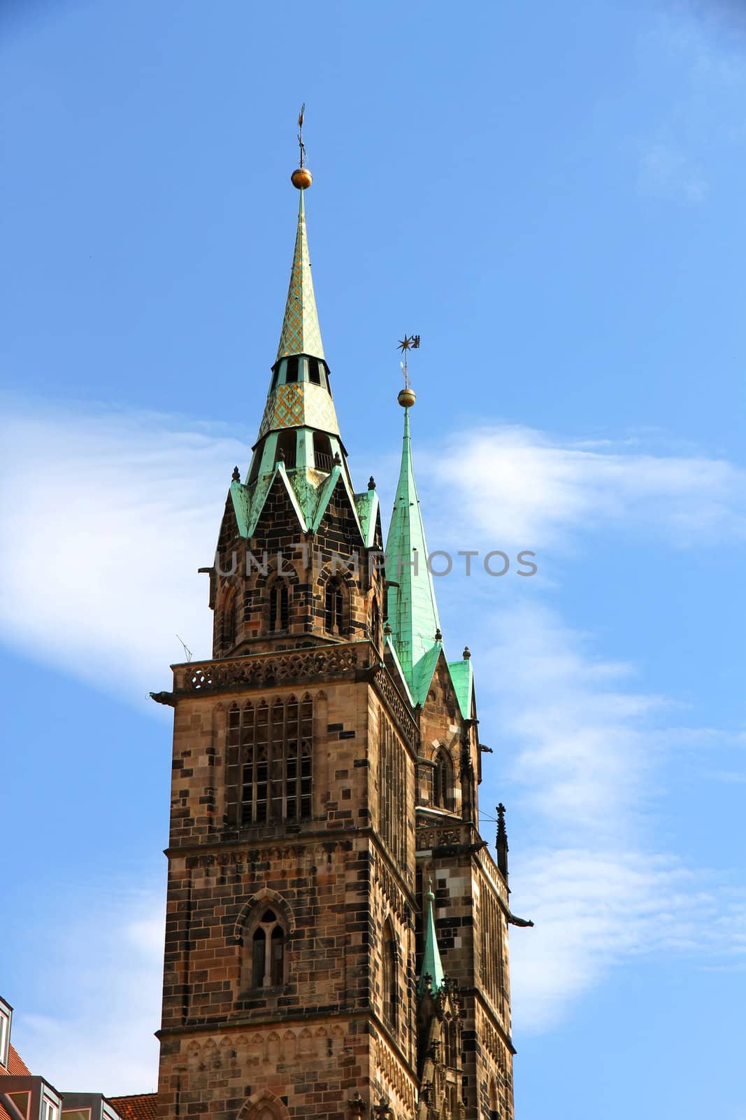 The Cathedral of Saint Lorenz in Nuremberg, Germany.