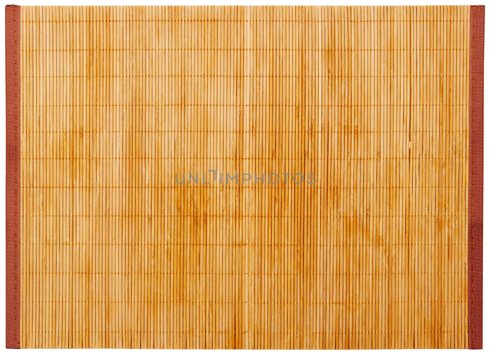 Bamboo napkin isolated on white