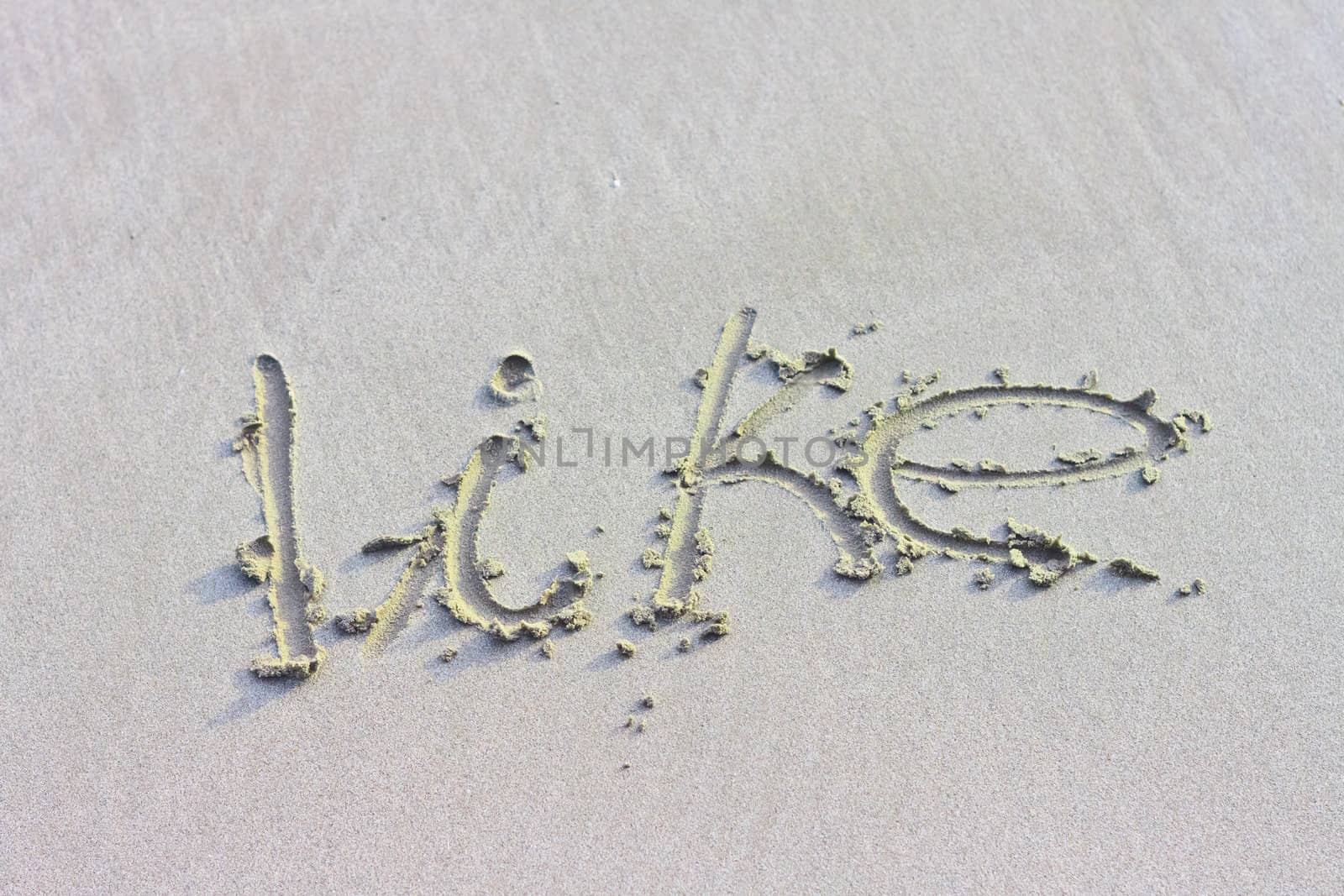 The inscription on the sand