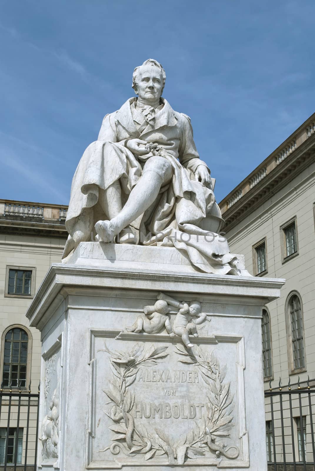 Statue of Alexander von Humboldt outside Humboldt University in Berlin, Germany