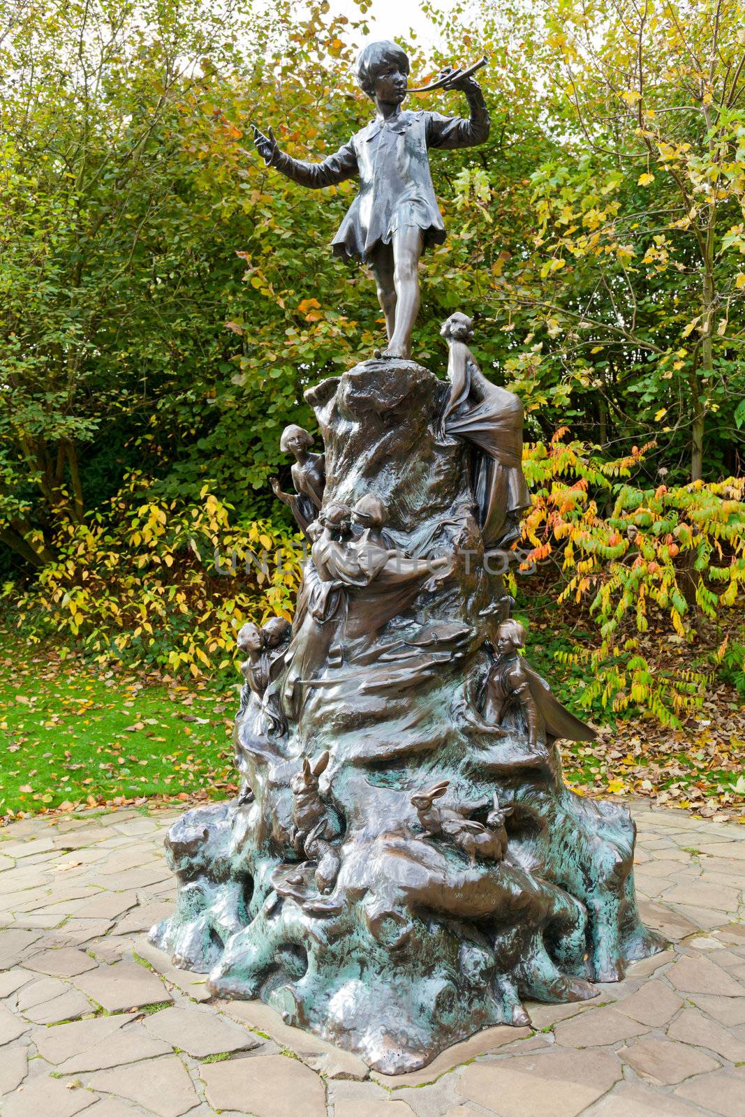 Statue of Peter Pan in Kensington Gardens, London