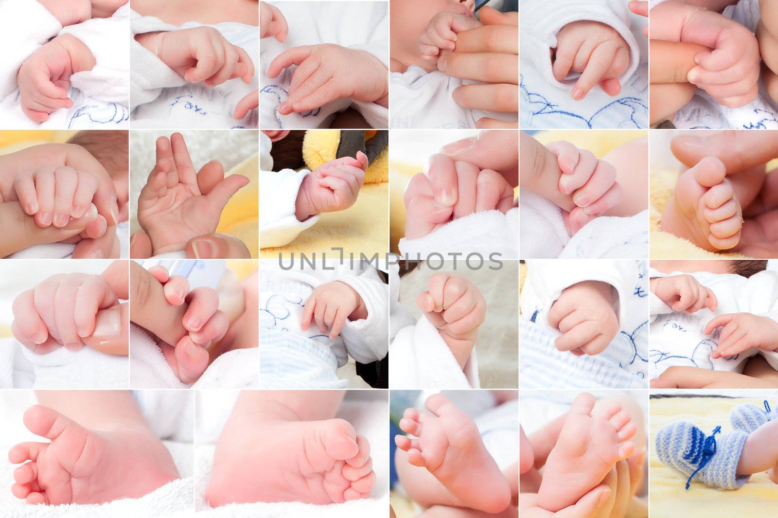 new born baby composition, set