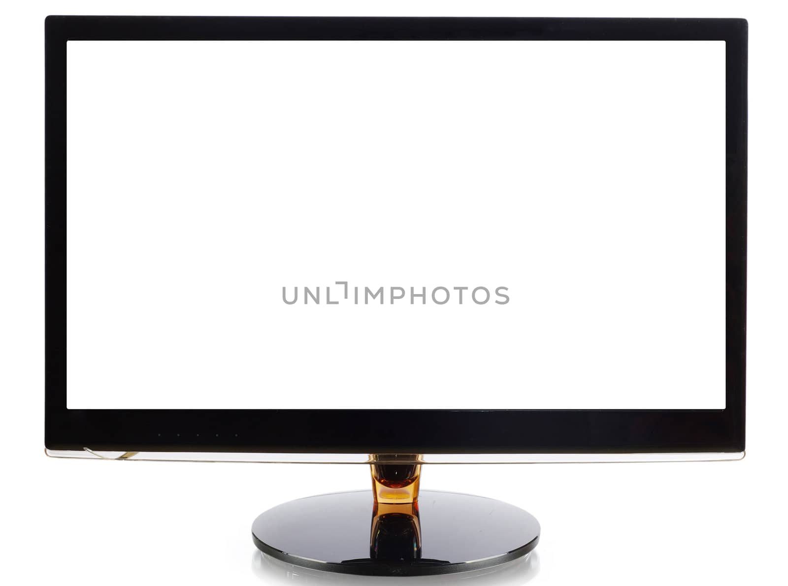 Computer monitor isolated on white