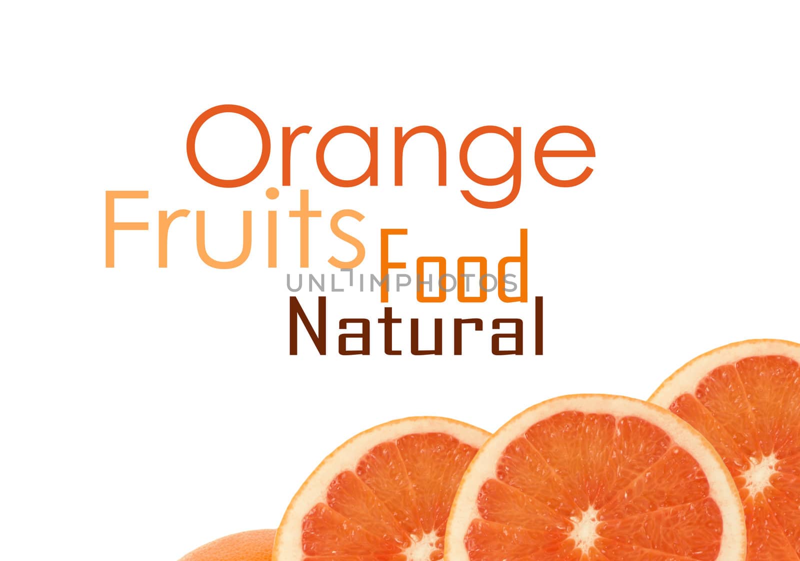 One and half oranges