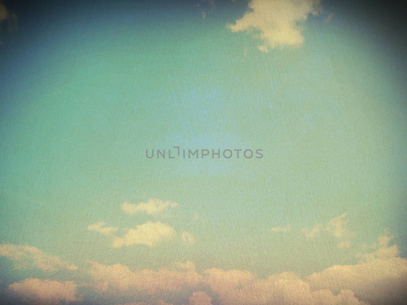 retro image of cloudy sky