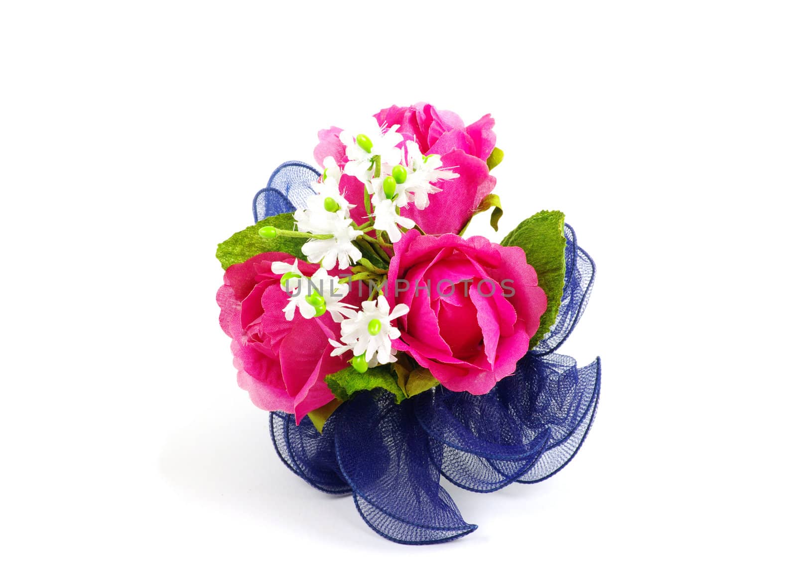 Artificial flower isolated on white background