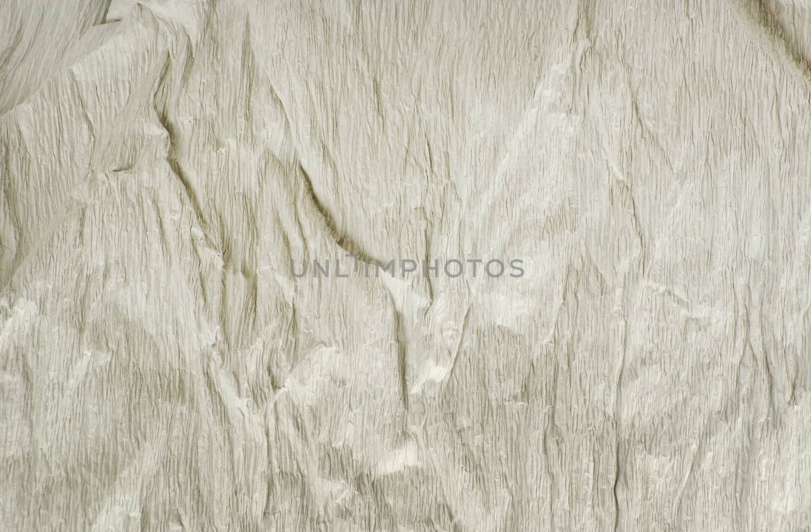 Crumpled light gray paper