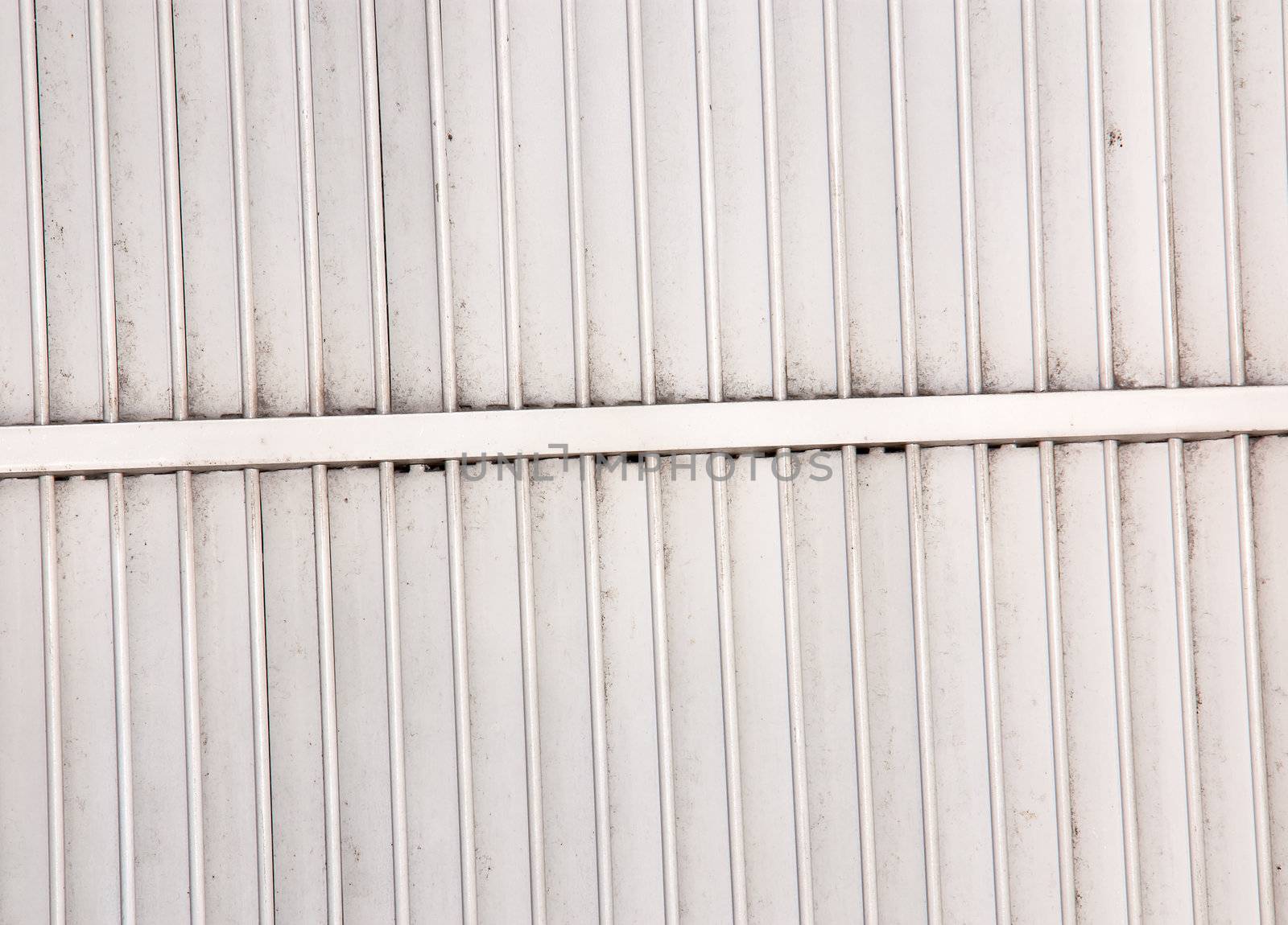 Steel wall and corrugated metal texture surface