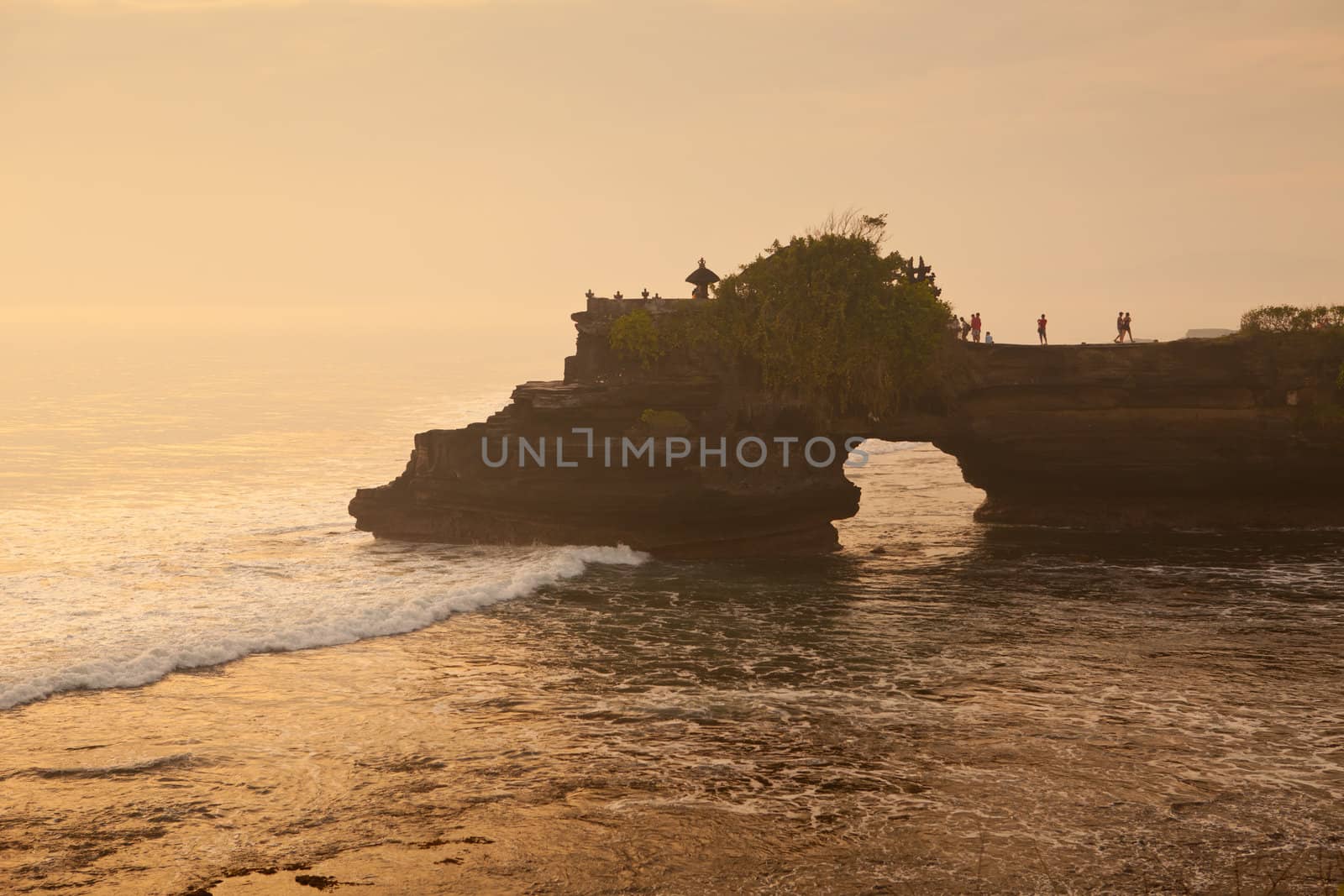 Tanah Lot Temple on Sunset in Bali Island Indonesia