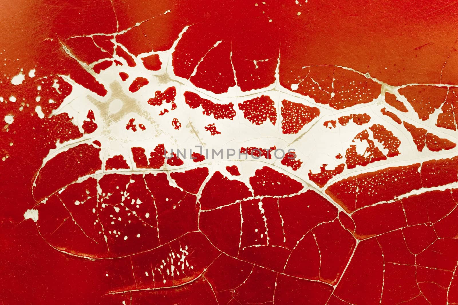 peeling paintwork background on a sunburst metallic panel