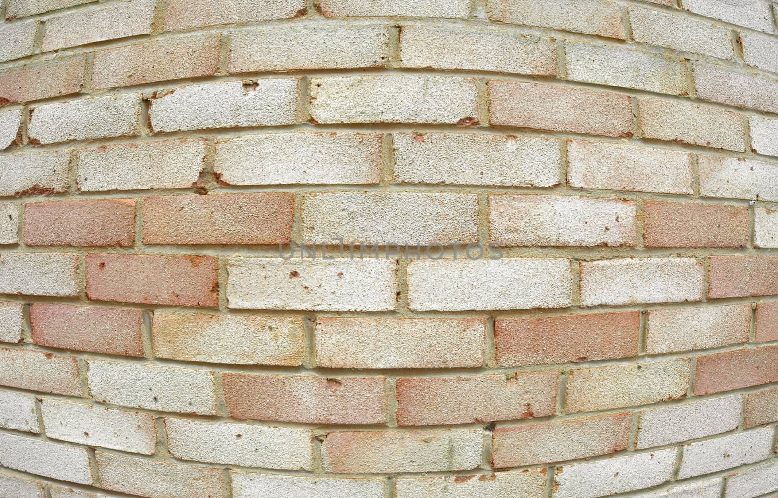 building exterior brick wall fisheye abstract