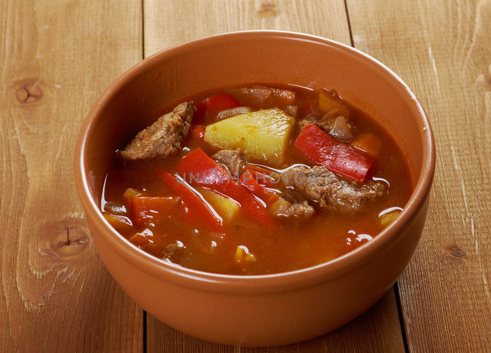 Traditional Bulgarian soup chorba.shurpa soup