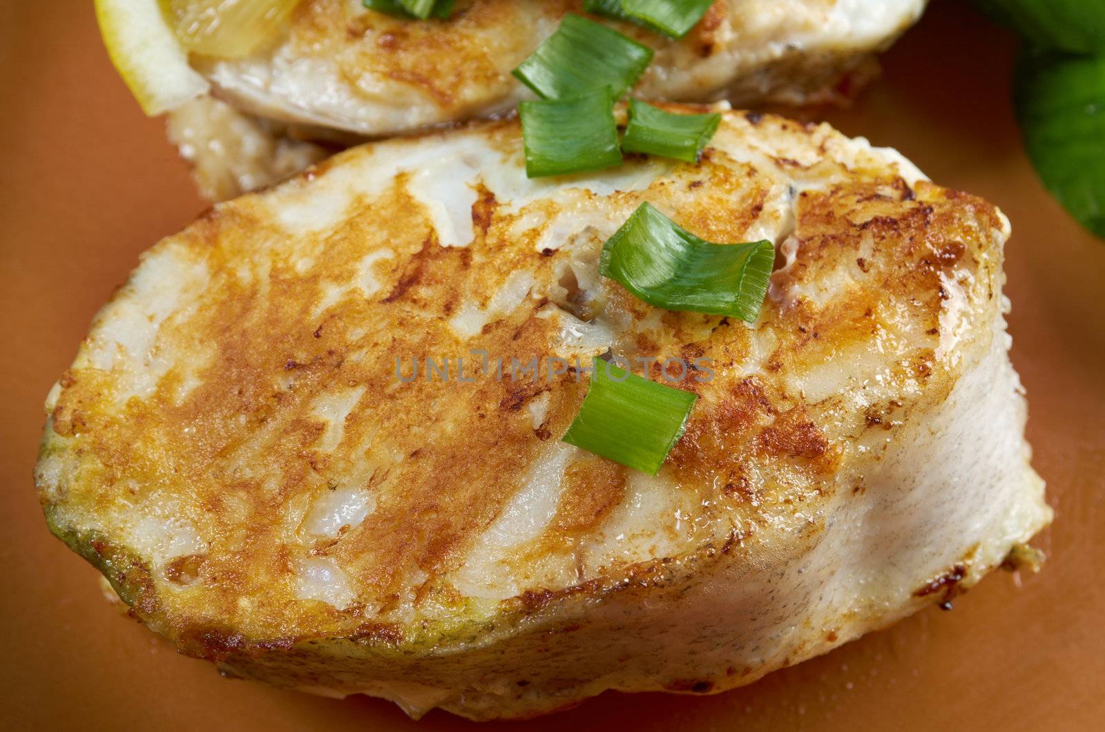 grilled t-bone codfish  steak by Fanfo