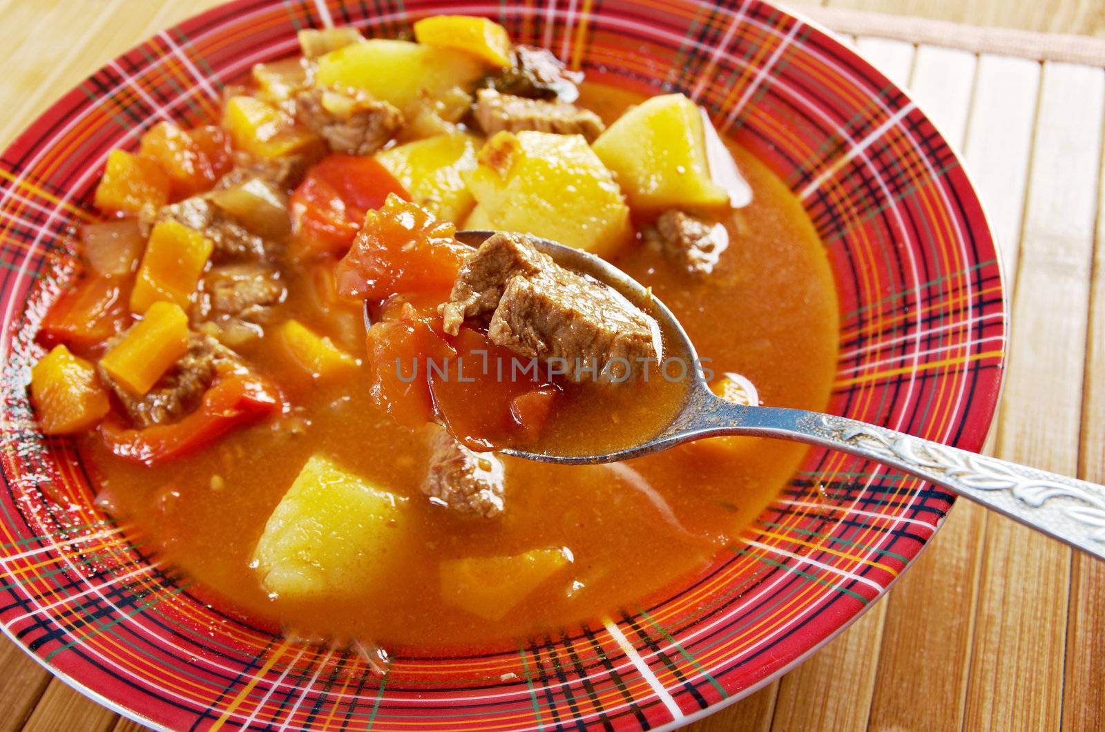 Traditional Bulgarian soup chorba.shurpa soup