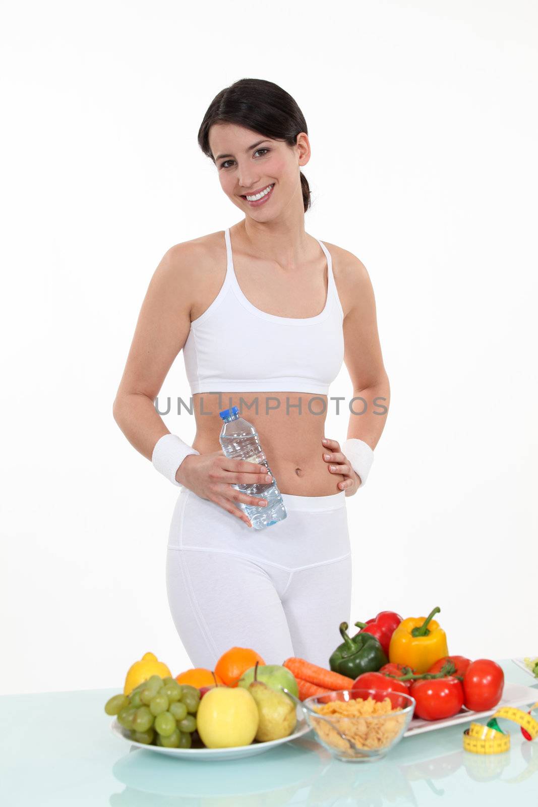 Woman living a healthy lifestyle