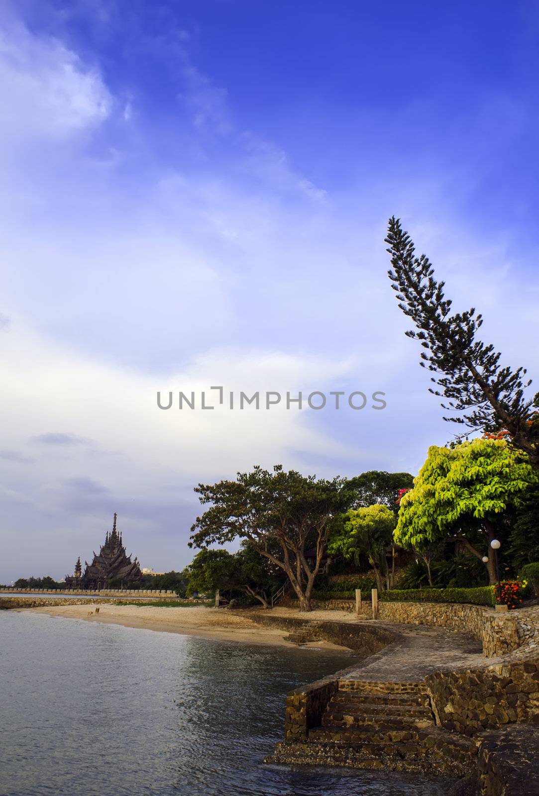 A Small Bay on Wong Amat Beach, Thailand Pattaya.