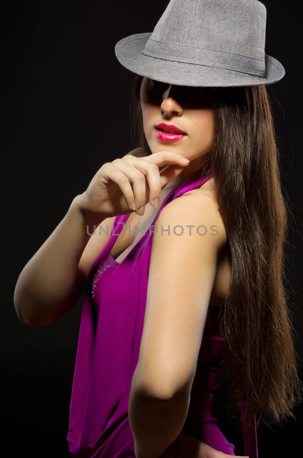 Fashion portrait of young girl by rbv