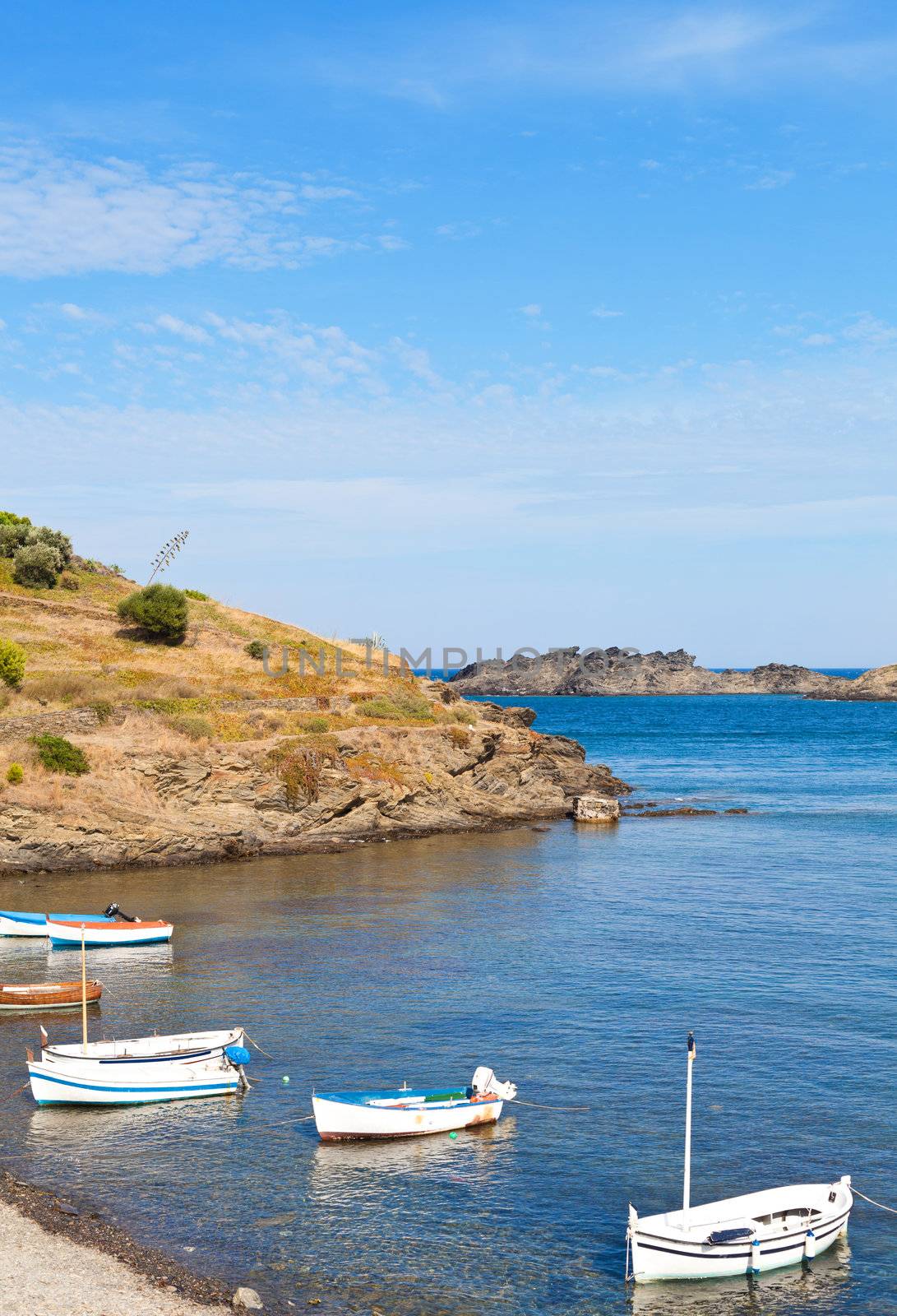 Landscape of the sea in Portlligat near Cadaques