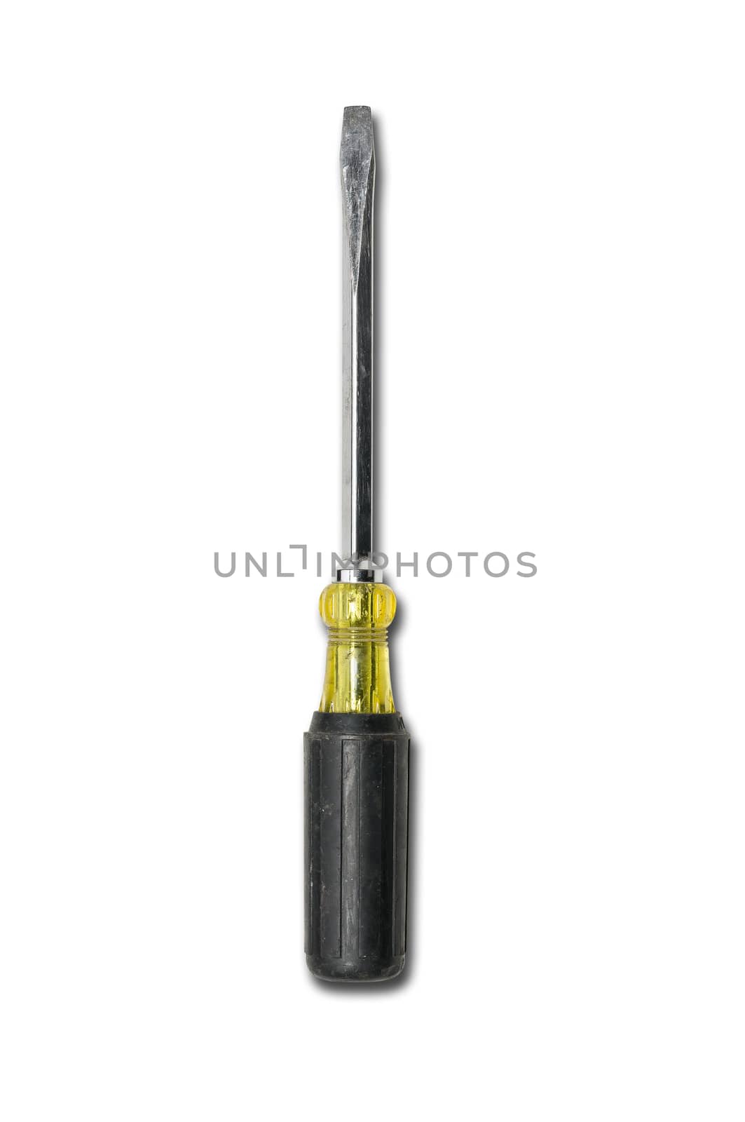 Used screwdriver on isolated background with path by Shane9