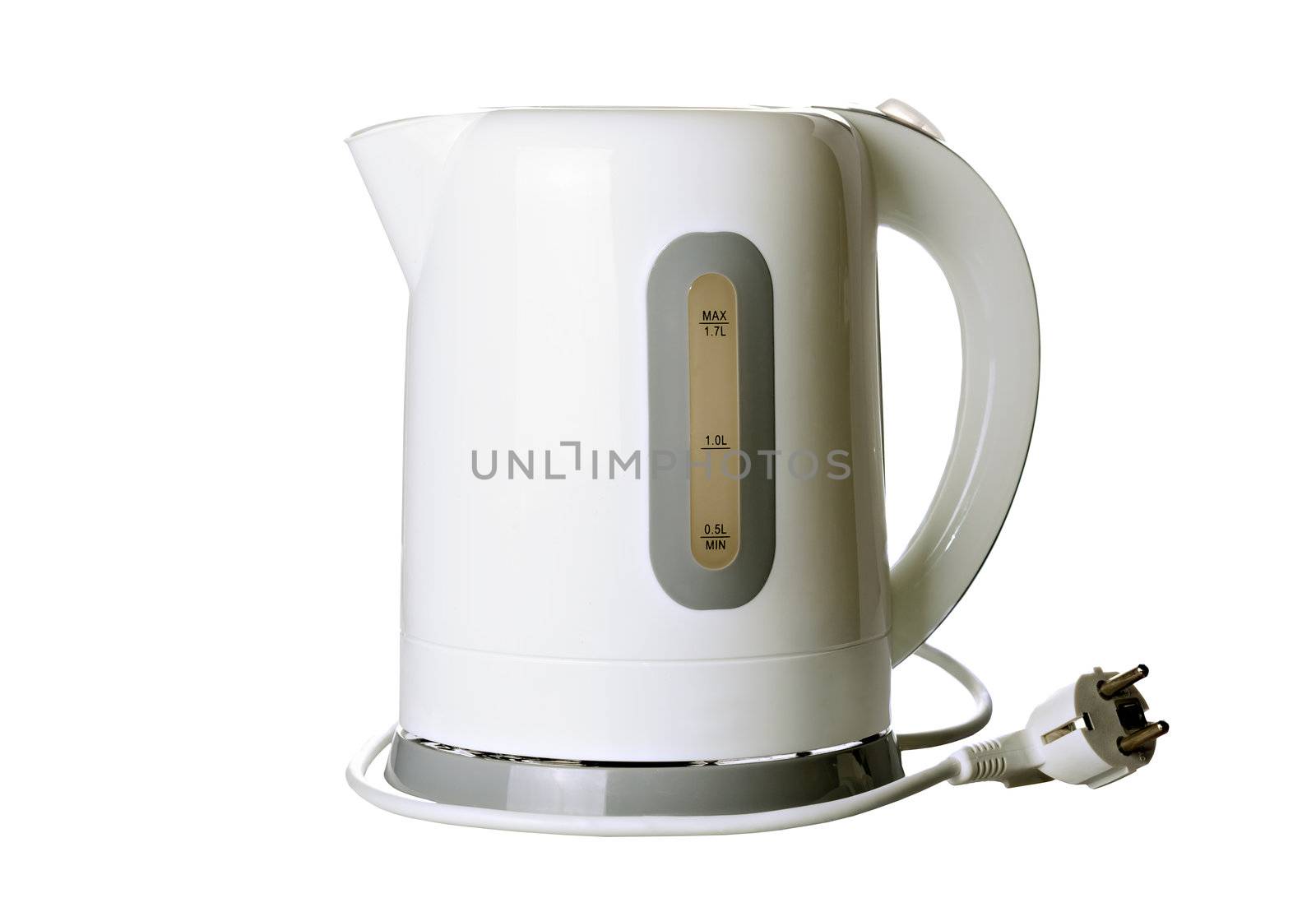 White electric kettle by Roka