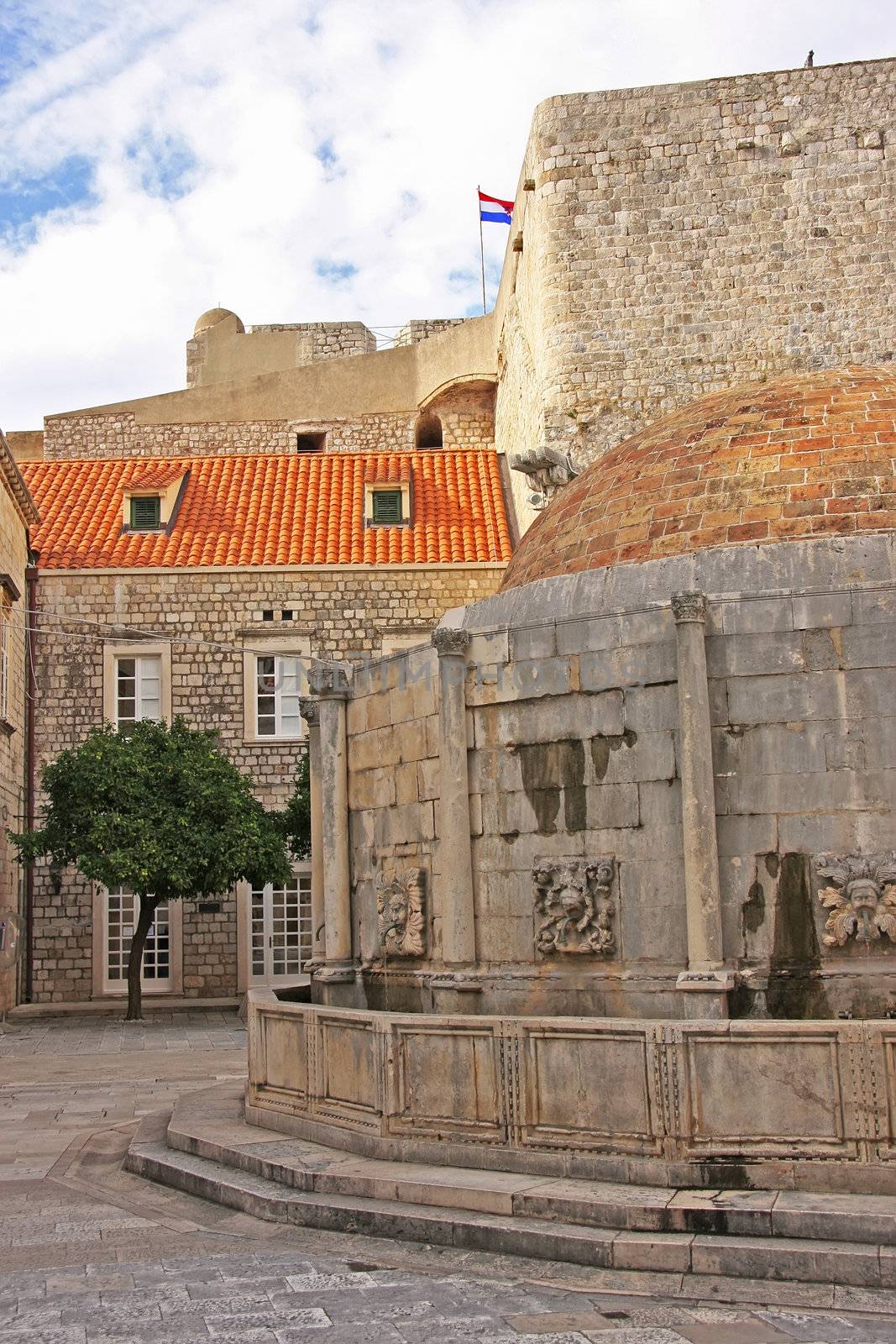 Onofrio's Fountain, Old town of Dubrovnik, Croatia by donya_nedomam